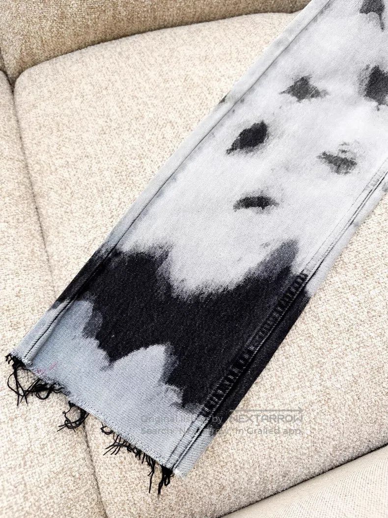 Dior Dior Blue and black tie-dyed denim trousers Size 25" / US 0 / IT 36 - 5 Thumbnail