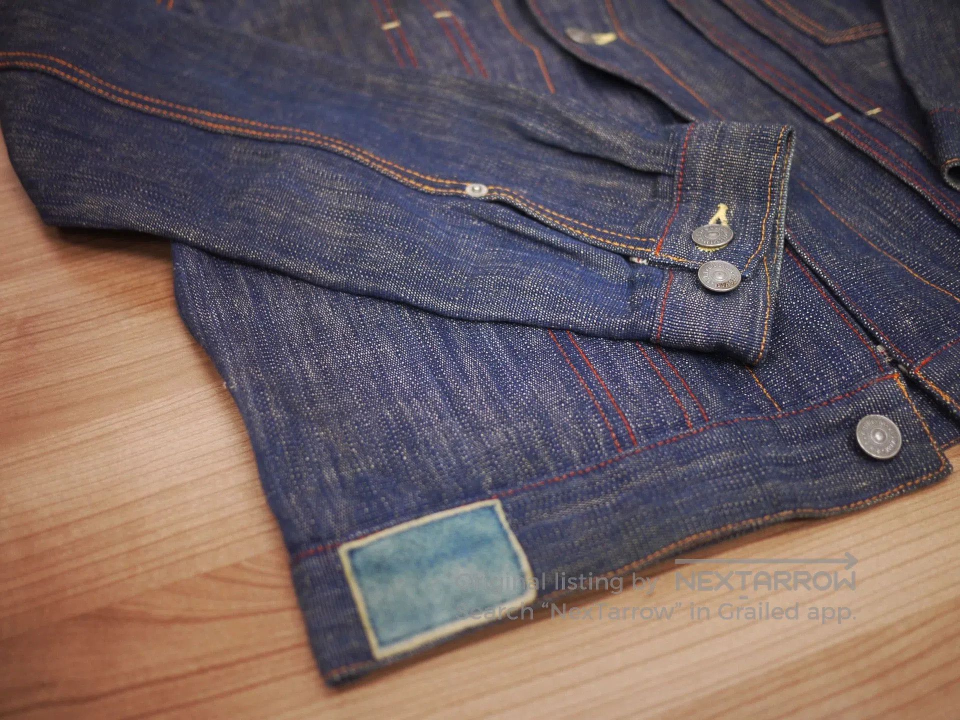 Visvim Blue Denim Jacket with Contrast Stitching - Size S. Size US S / EU 44-46 / 1 - 6 Thumbnail