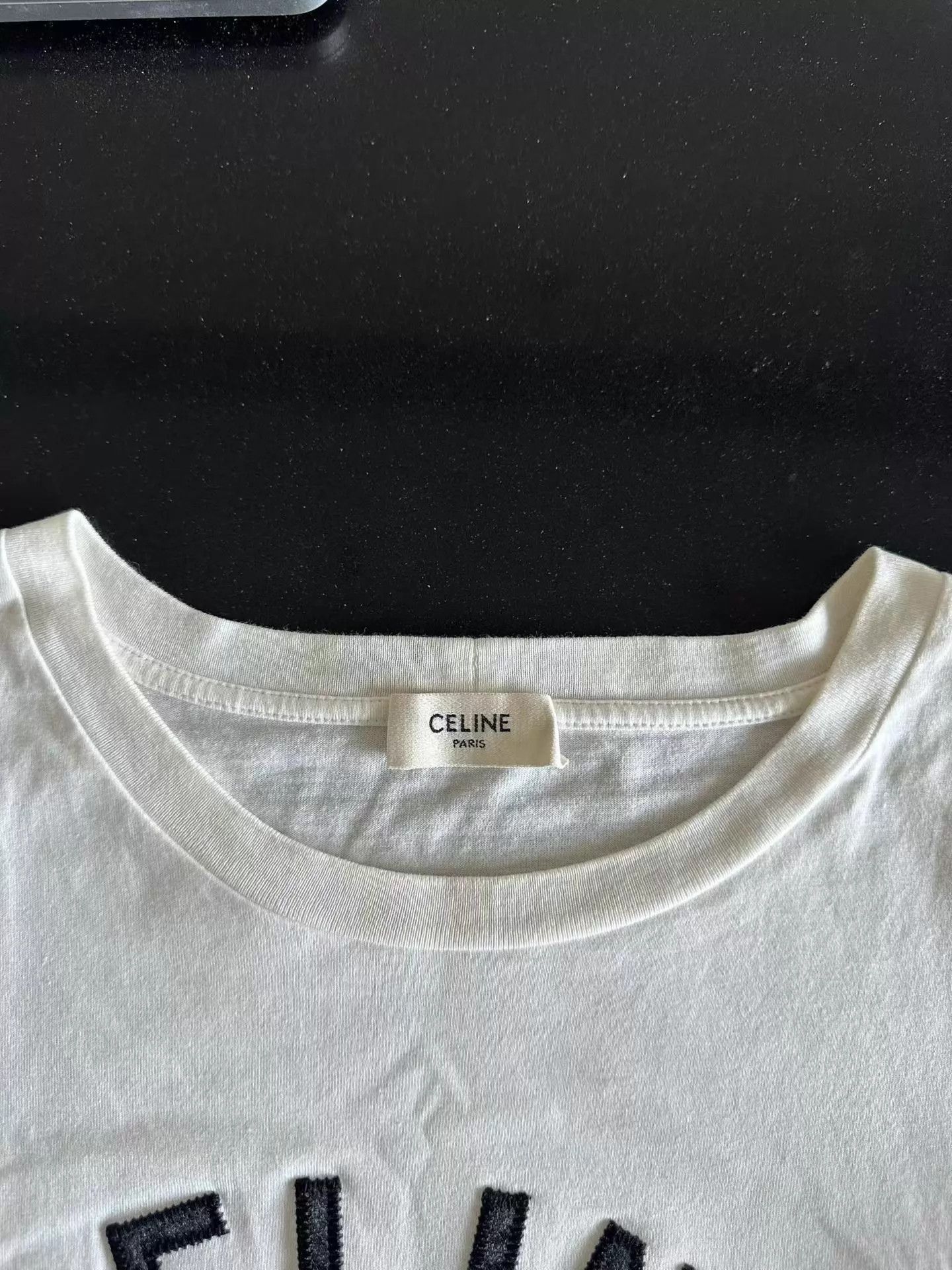 Celine Celine Triomphe Embroidered Short Sleeve XS 98 New Size XS / US 0-2 / IT 36-38 - 3 Thumbnail