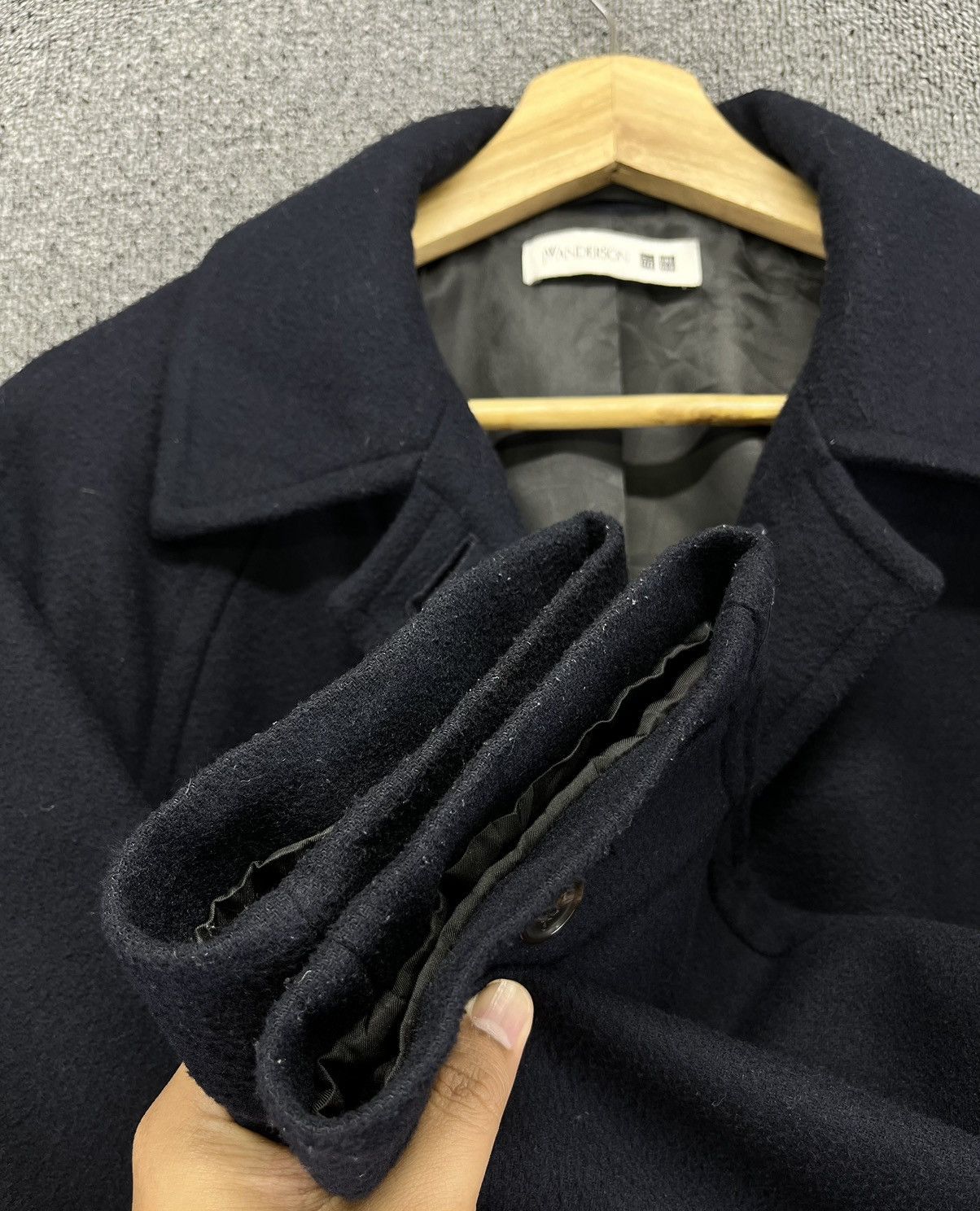 JW Anderson × Uniqlo J.W.Anderson Uniqlo Button Up Wool Long Jacket Size US L / EU 52-54 / 3 - 14 Thumbnail