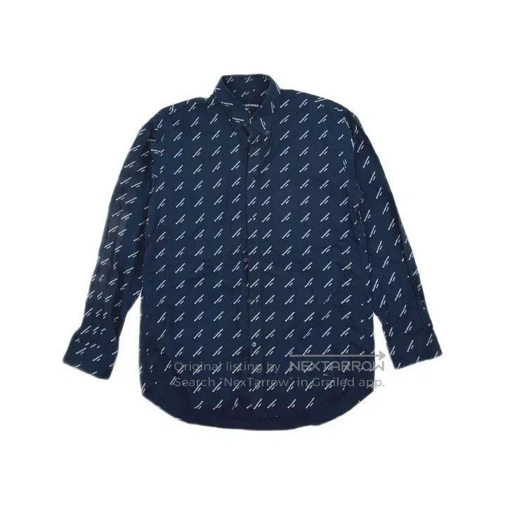Balenciaga Balenciaga Letter Print Long Sleeve Shirt. Size US M / EU 48-50 / 2 - 1 Thumbnail