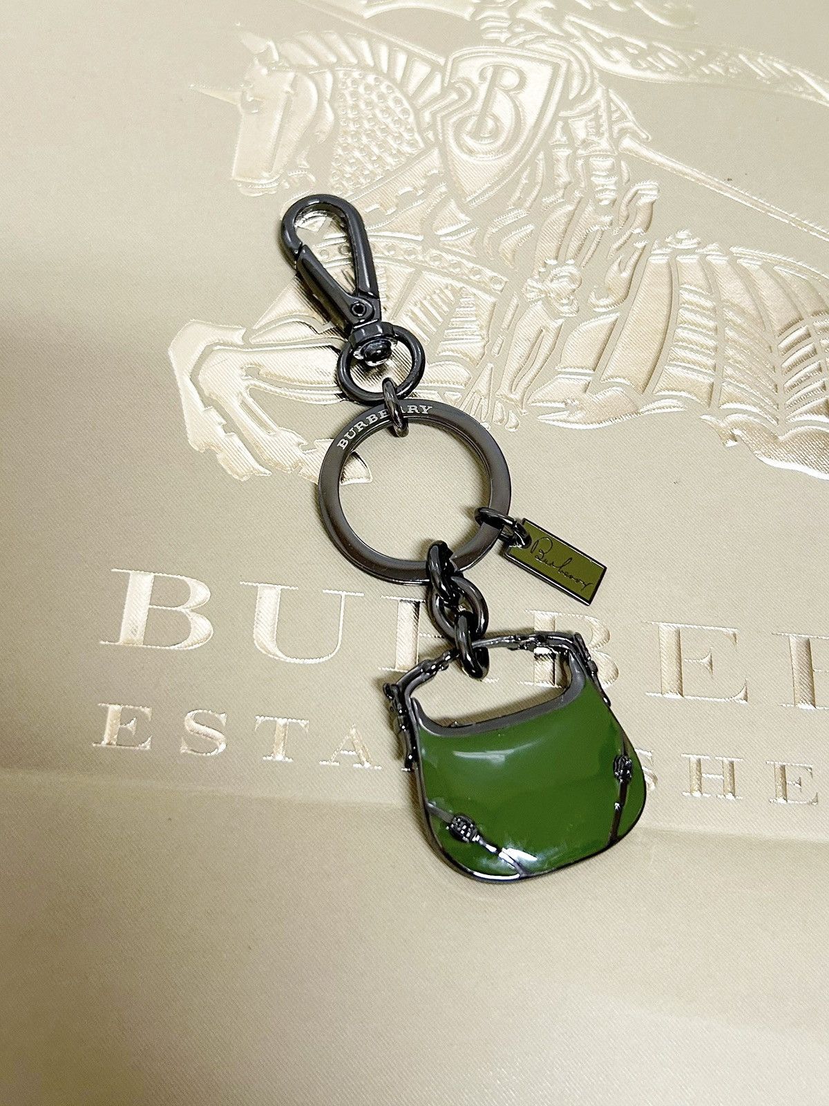 Burberry Authentic Burberry New Metal Green Mini Bag Charm / Keychain Size ONE SIZE - 1 Thumbnail