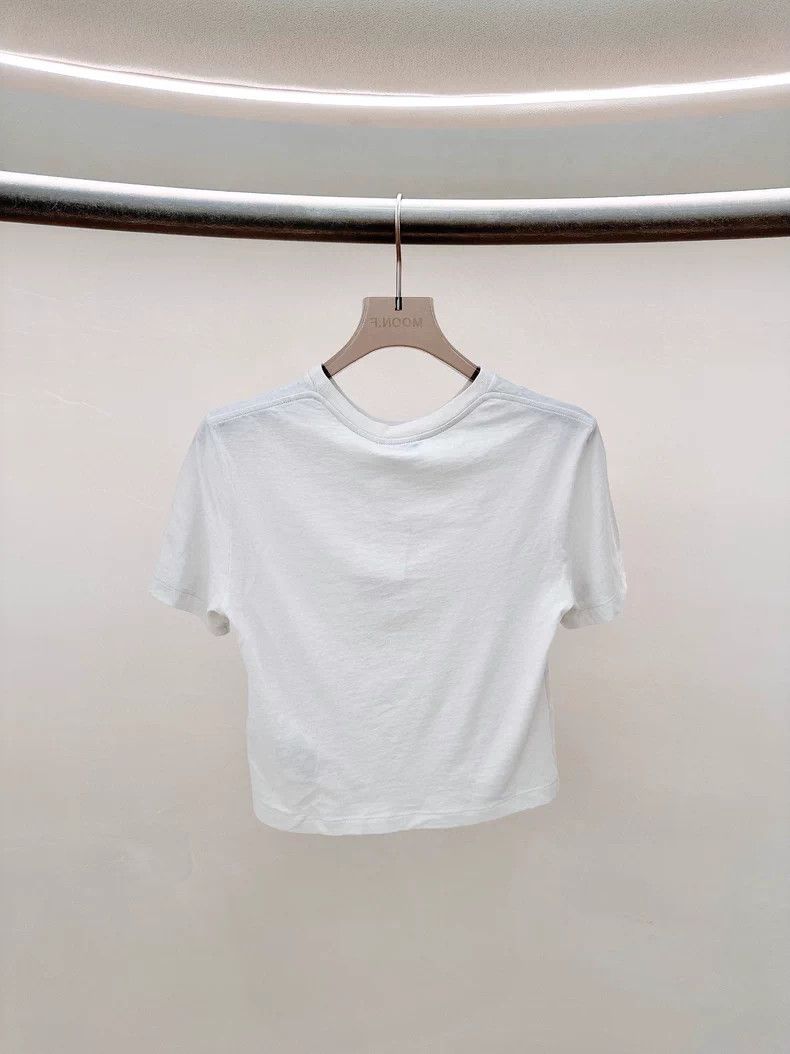 Saint Laurent Paris Saint Laurent Paris Embroidered small logo short sleeve T- Size XS / US 0-2 / IT 36-38 - 2 Thumbnail