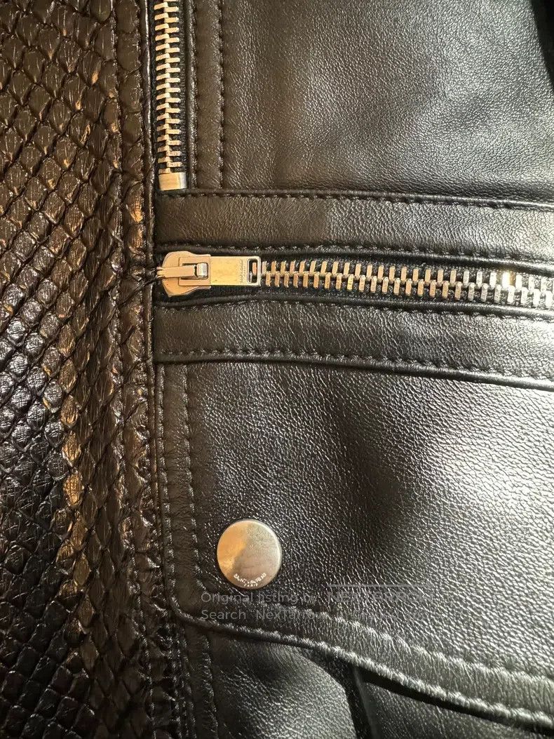 Saint Laurent Paris Saint Laurent Paris Snake Leather Jacket Leather Jacket Mo Size US M / EU 48-50 / 2 - 6 Thumbnail