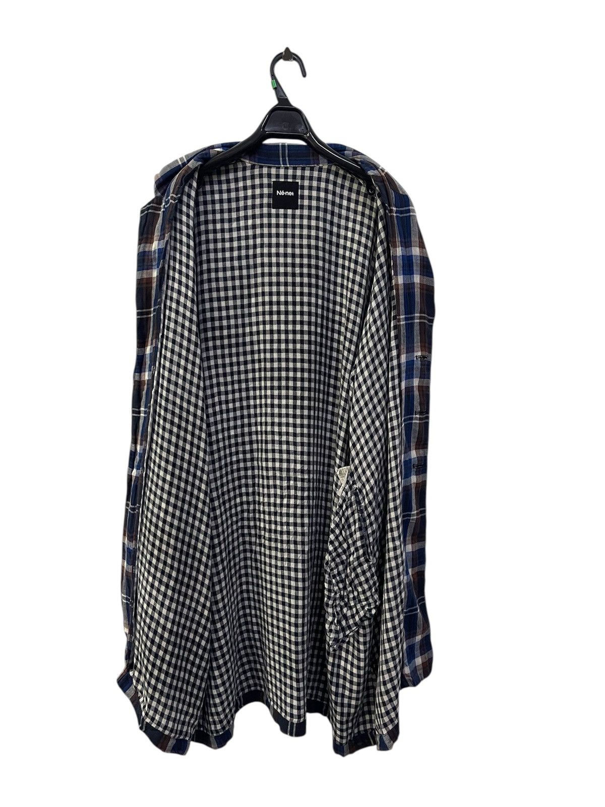 Ne-Net Ne-net issey miyake plaid cotton overshirt Size M / US 6-8 / IT 42-44 - 3 Thumbnail