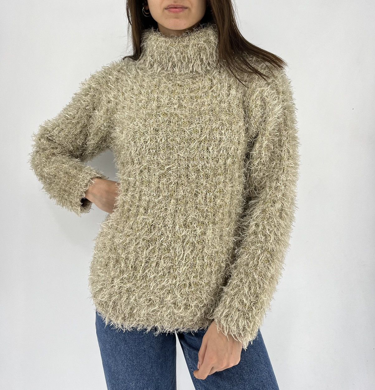 Japanese Brand Vintage Y2K Mohair Teddy Grass Sweater Cutie Style Size S / US 4 / IT 40 - 4 Thumbnail