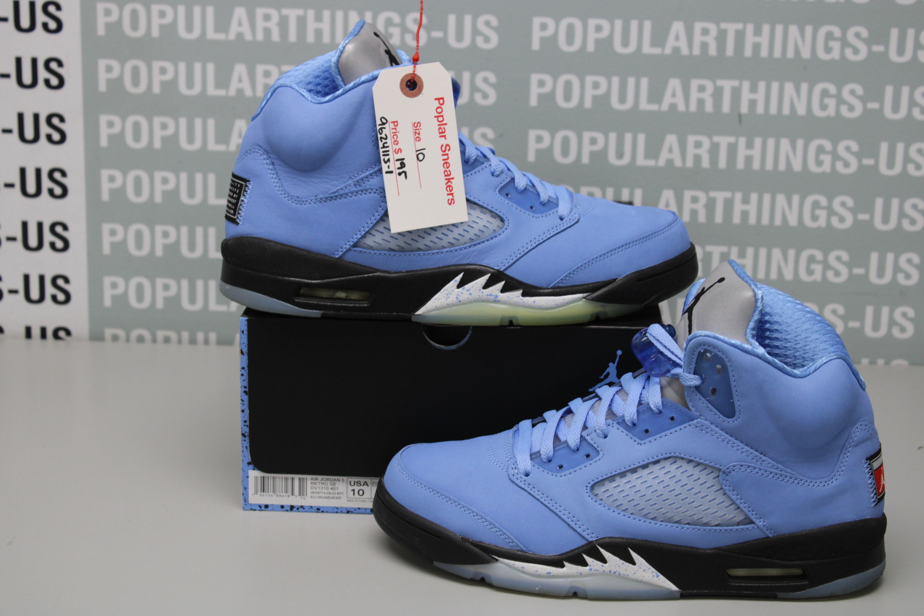 image of Air Jordan 5 Retro Se University Blue Size 10 Shoes, Men's