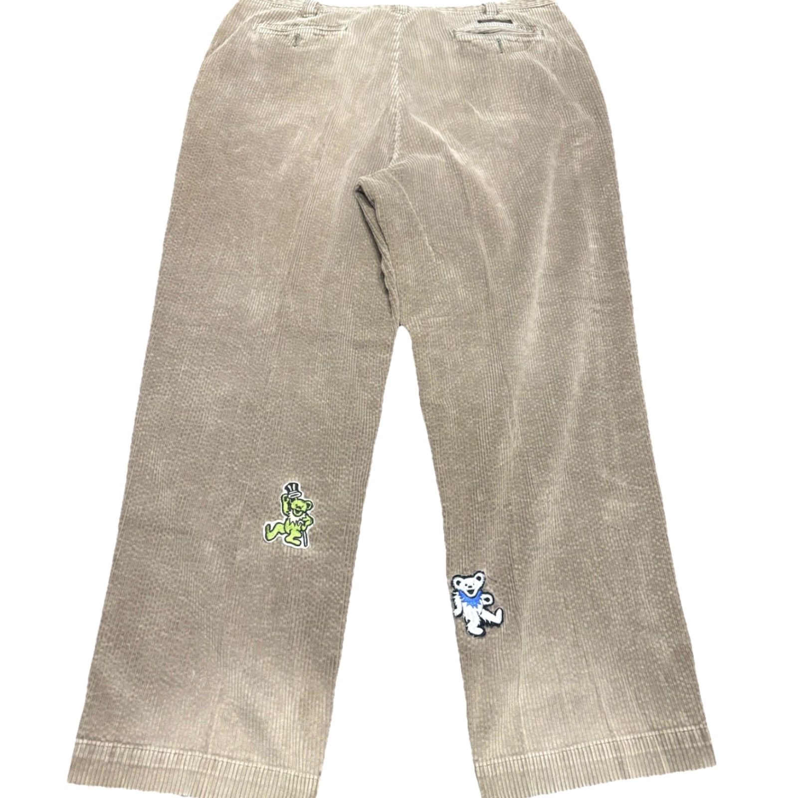 Abercrombie & Fitch VINTAGE Abercrombie & Fitch Pants Corduroy 40x32 Brown Relaxed Wide-Leg Men's Cotton Blend Polyester Chino Size US 40 / EU 56 - 2 Thumbnail