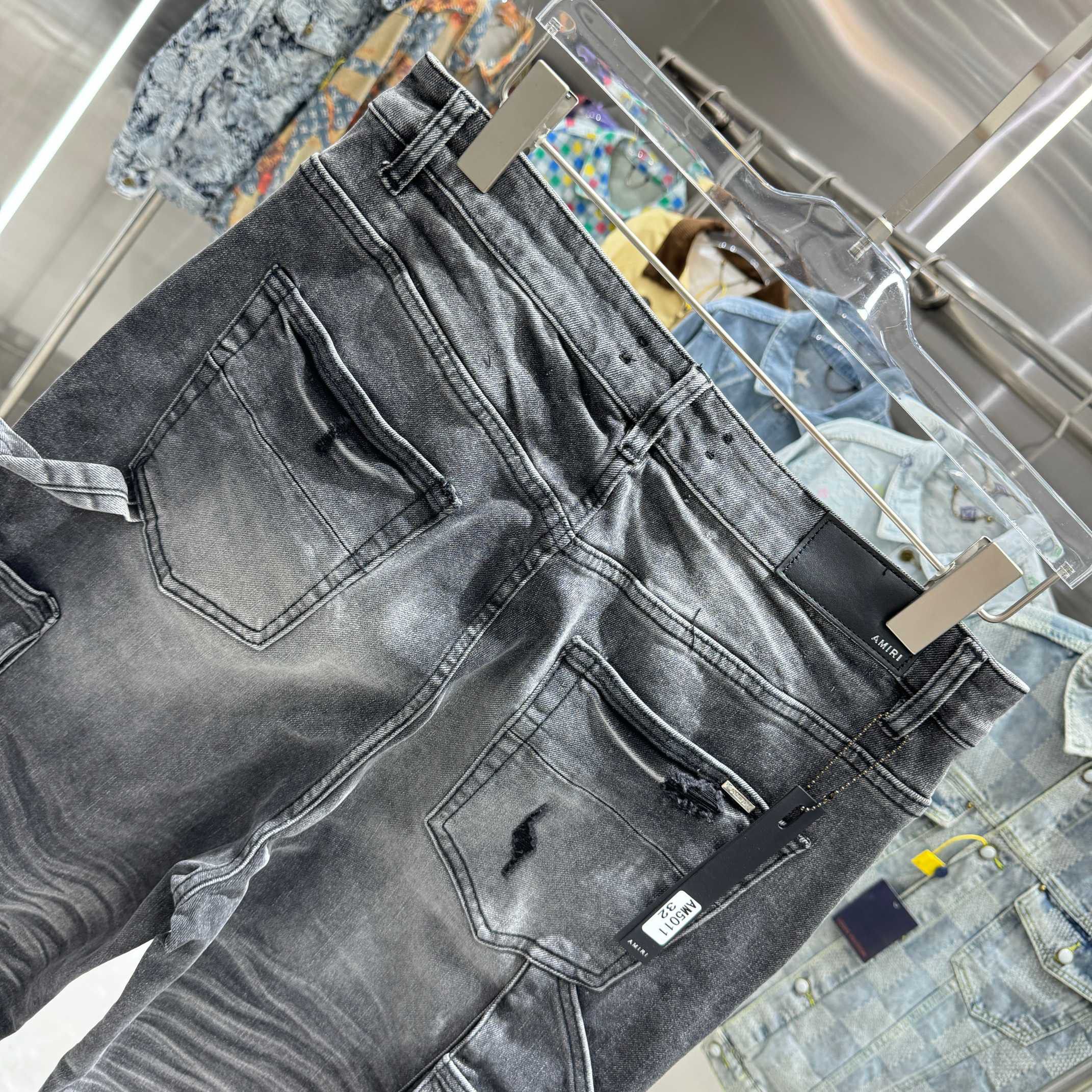 Other Broken hole street trend slim fit small leg elastic jeans Size US 36 / EU 52 - 9 Thumbnail