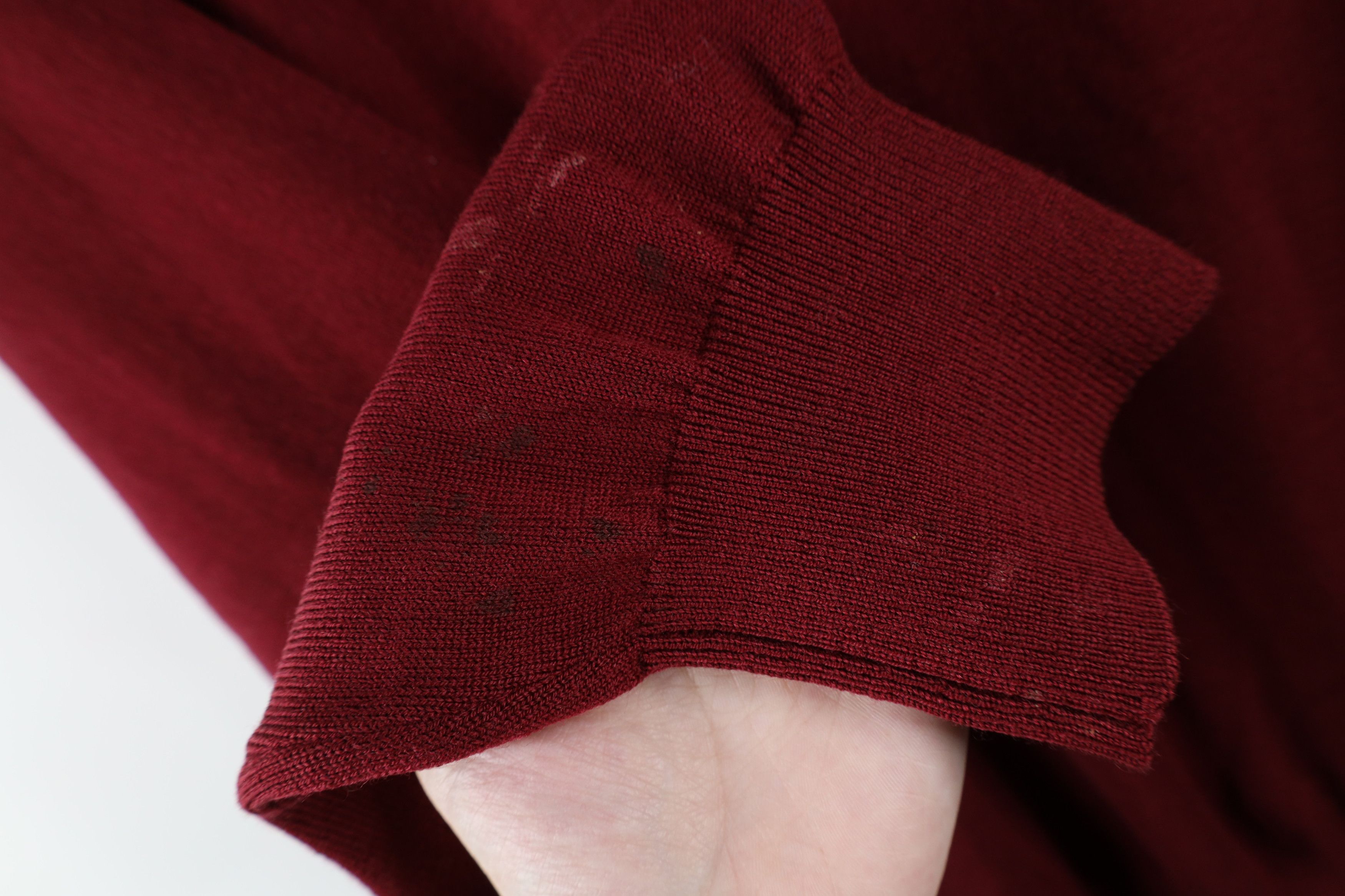 Orvis × Vintage Vintage Orvis Merino Wool Leather Trim Half Zip Sweater Size US XL / EU 56 / 4 - 4 Thumbnail