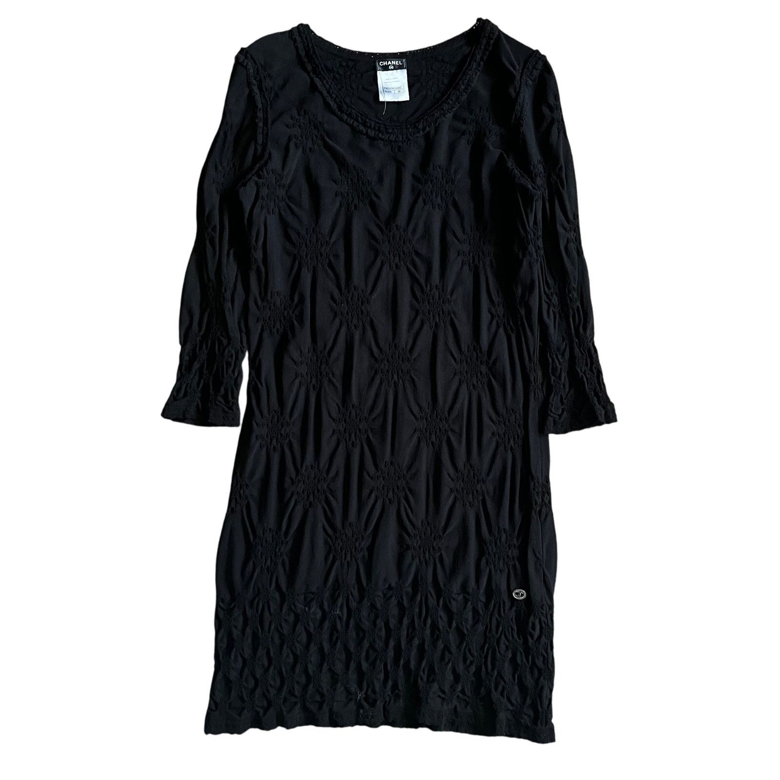 Chanel Chanel Black Shift Mini Dress, L/US10/FR42 Size L / US 10 / IT 46 - 1 Thumbnail