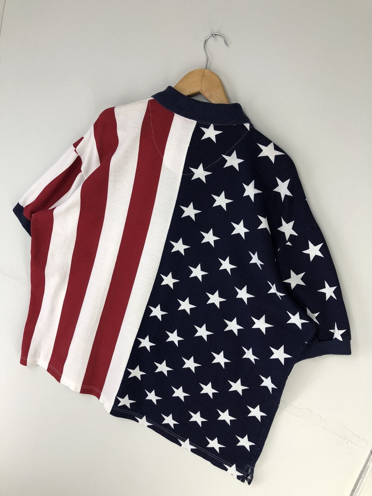 Vintage Vintage America Flag Polo Shirt Size US XXL / EU 58 / 5 - 12 Thumbnail