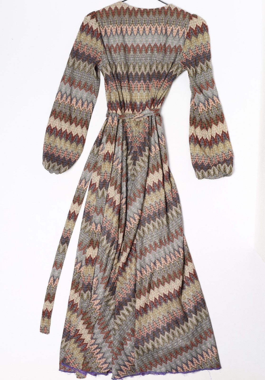 Missoni Missoni Geometric Cotton Viscose Linen Dress Long Printed Size XS / US 0-2 / IT 36-38 - 11 Thumbnail