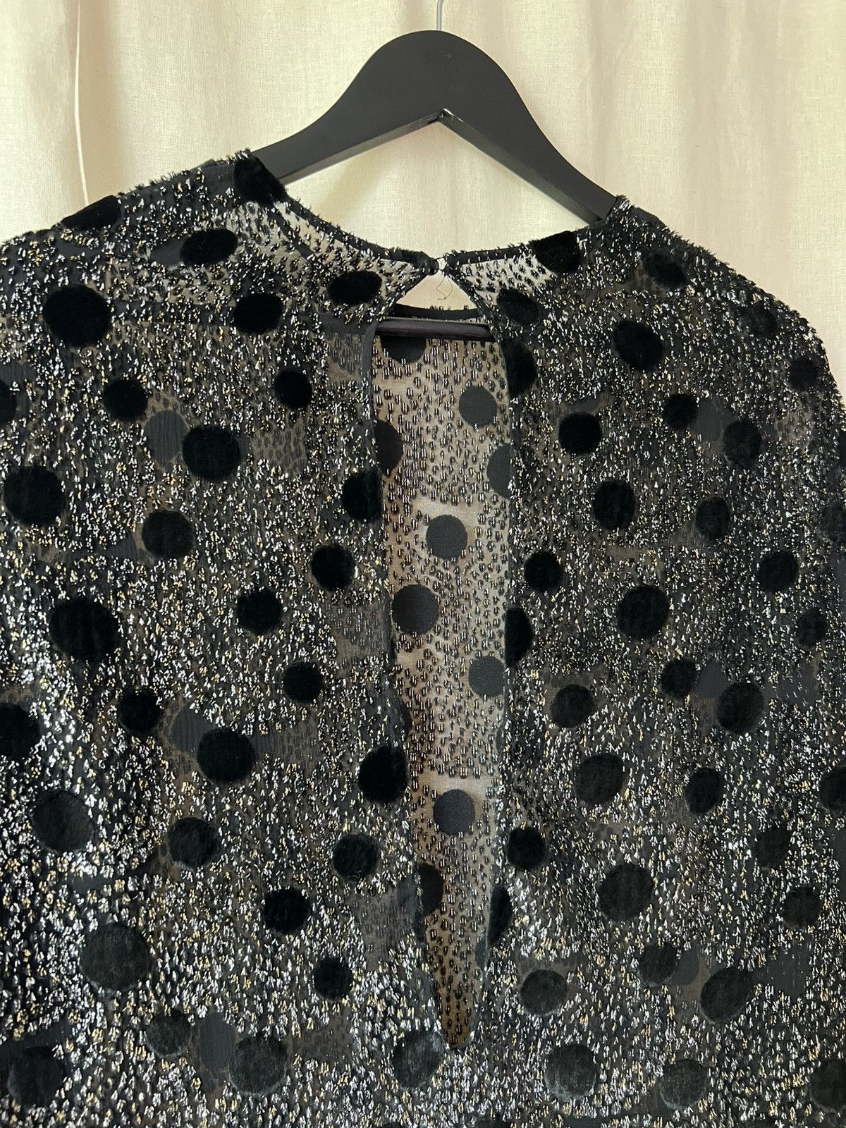 Saint Laurent Paris 2017 Saint Laurent Polka Dot Blouse Size M / US 6-8 / IT 42-44 - 7 Thumbnail