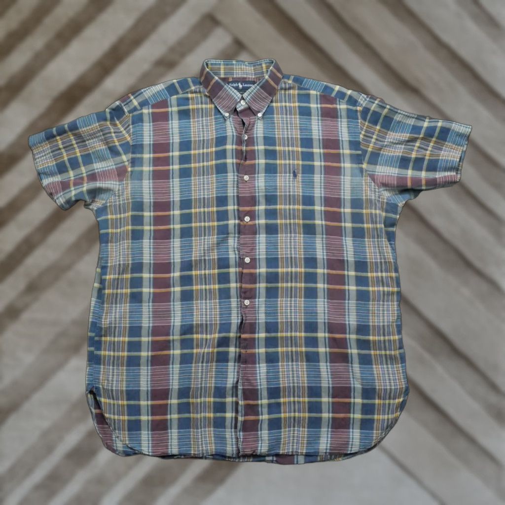 Ralph Lauren Ralph Lauren Shirt Mens XL Multicolor Plaid Button-Up Collar Down Button-Front Classic Preppy Logo Pony Size US XL / EU 56 / 4 - 1 Thumbnail