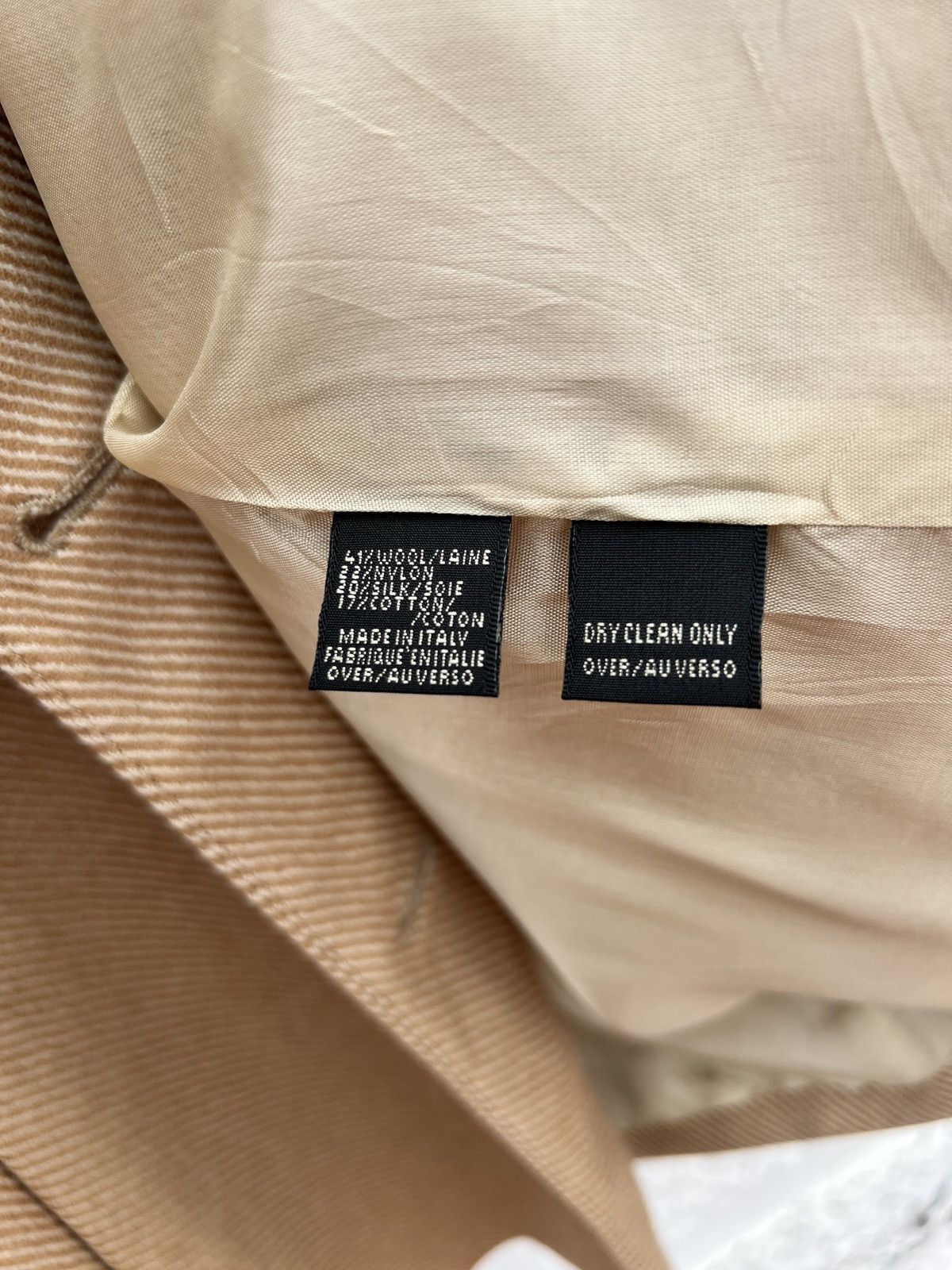 Other Dana Buchman Italian Wool-Silk Coat Beige M/L Size M / US 6-8 / IT 42-44 - 8 Thumbnail