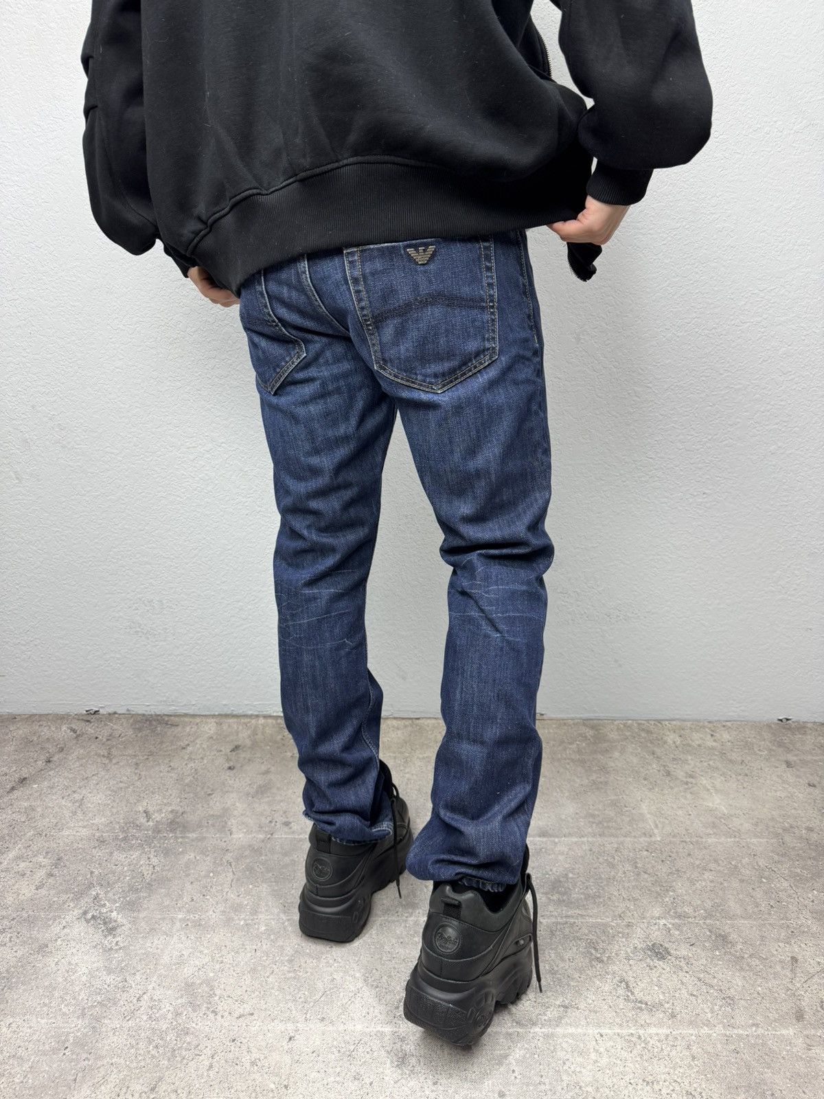 Armani Armani denim pants Y2K Dolce Gabbana style Rare Cargo japan Size US 29 - 1 Thumbnail