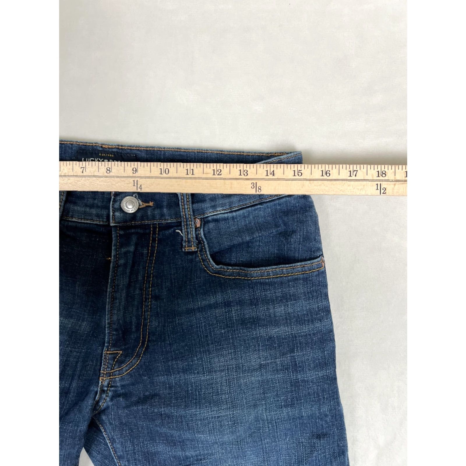 Lucky Brand Lucky Brand Jeans Women Slim Taper Blue 30 Inseam 26 Stretch Denim Ankle Pocket Zip 105 Slim Taper Vintage No Mens Womens Size 30" / US 8 / IT 44 - 3 Thumbnail