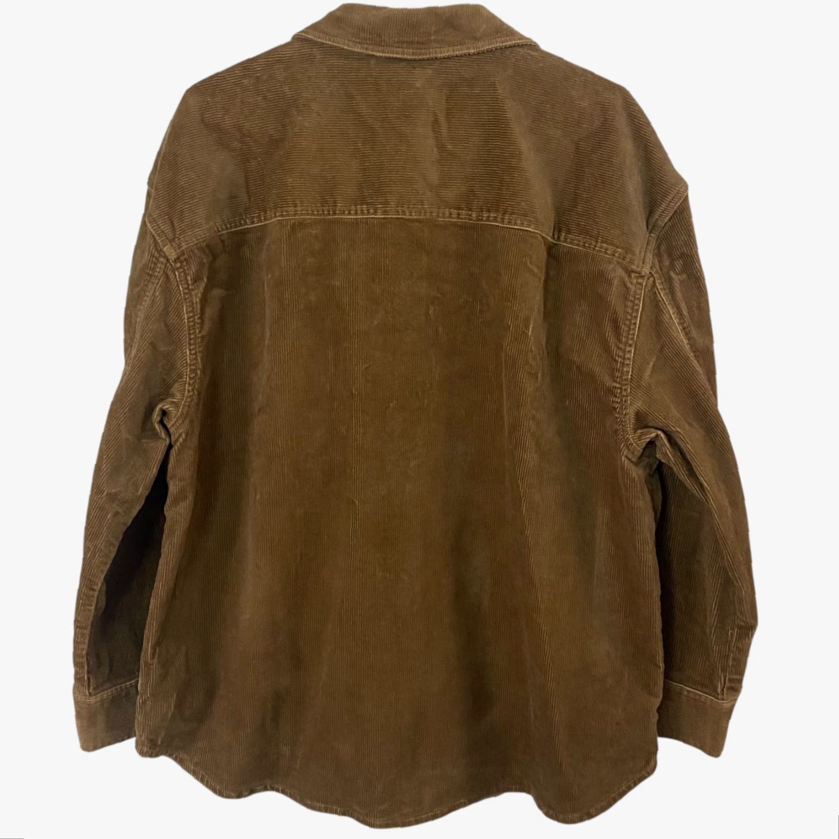 Banana Republic VINTAGE Banana Republic Corduroy Shirt Jacket Womens Large Brown Long Sleeve Button Front Pockets Fall Winter Size L / US 10 / IT 46 - 4 Thumbnail