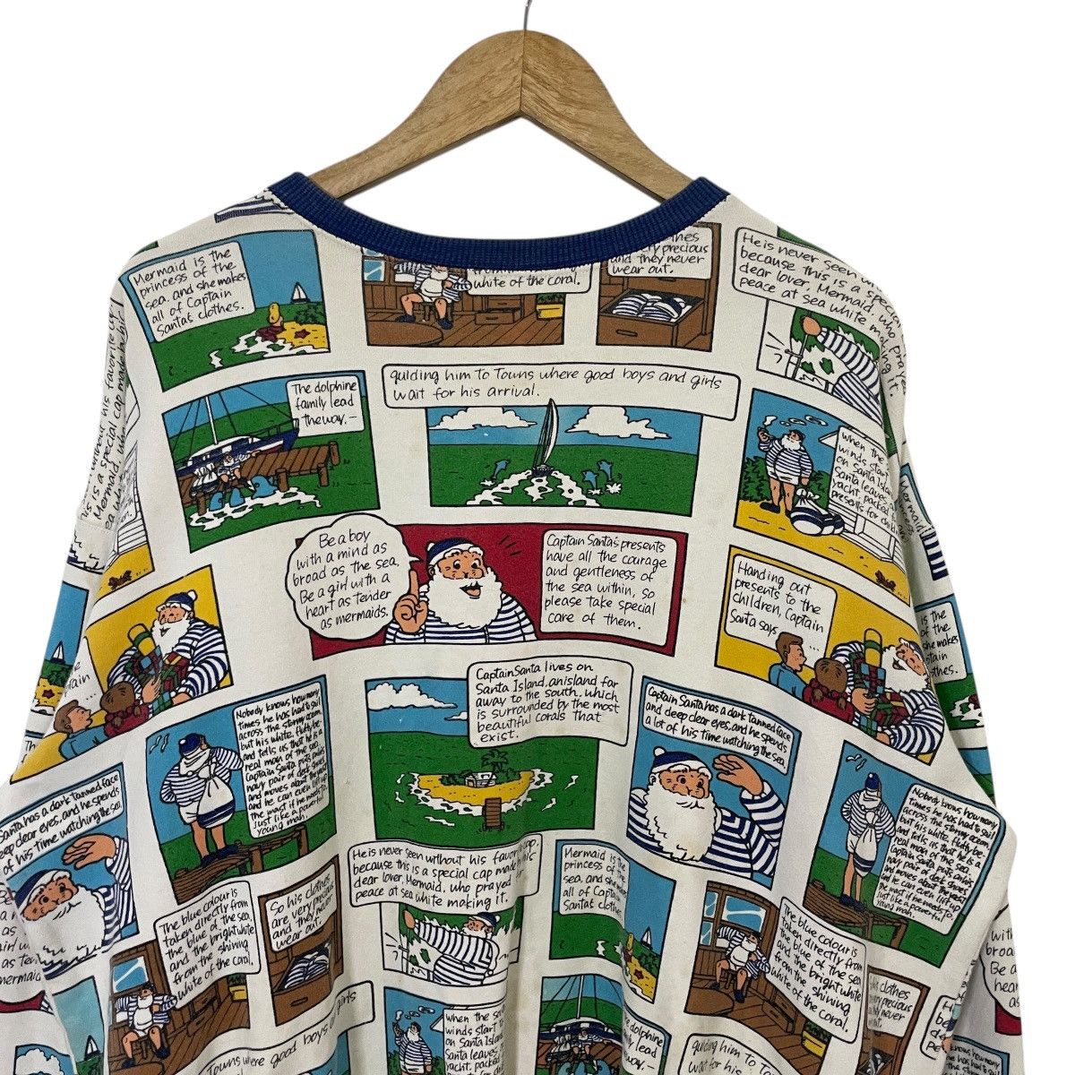 Cartoon Network Vintage 90s Captain Santa Club Sweatshirt Size US XL / EU 56 / 4 - 2 Thumbnail
