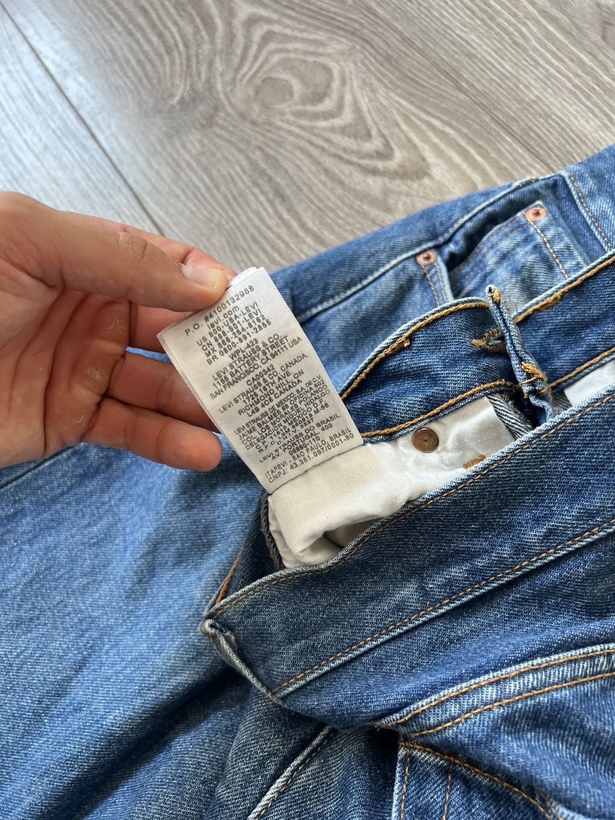 Levi's Vintage Clothing Rare Vintage Levis 501 Blue Denim Salvage Mexico Jeans Size US 32 / EU 48 - 12 Thumbnail