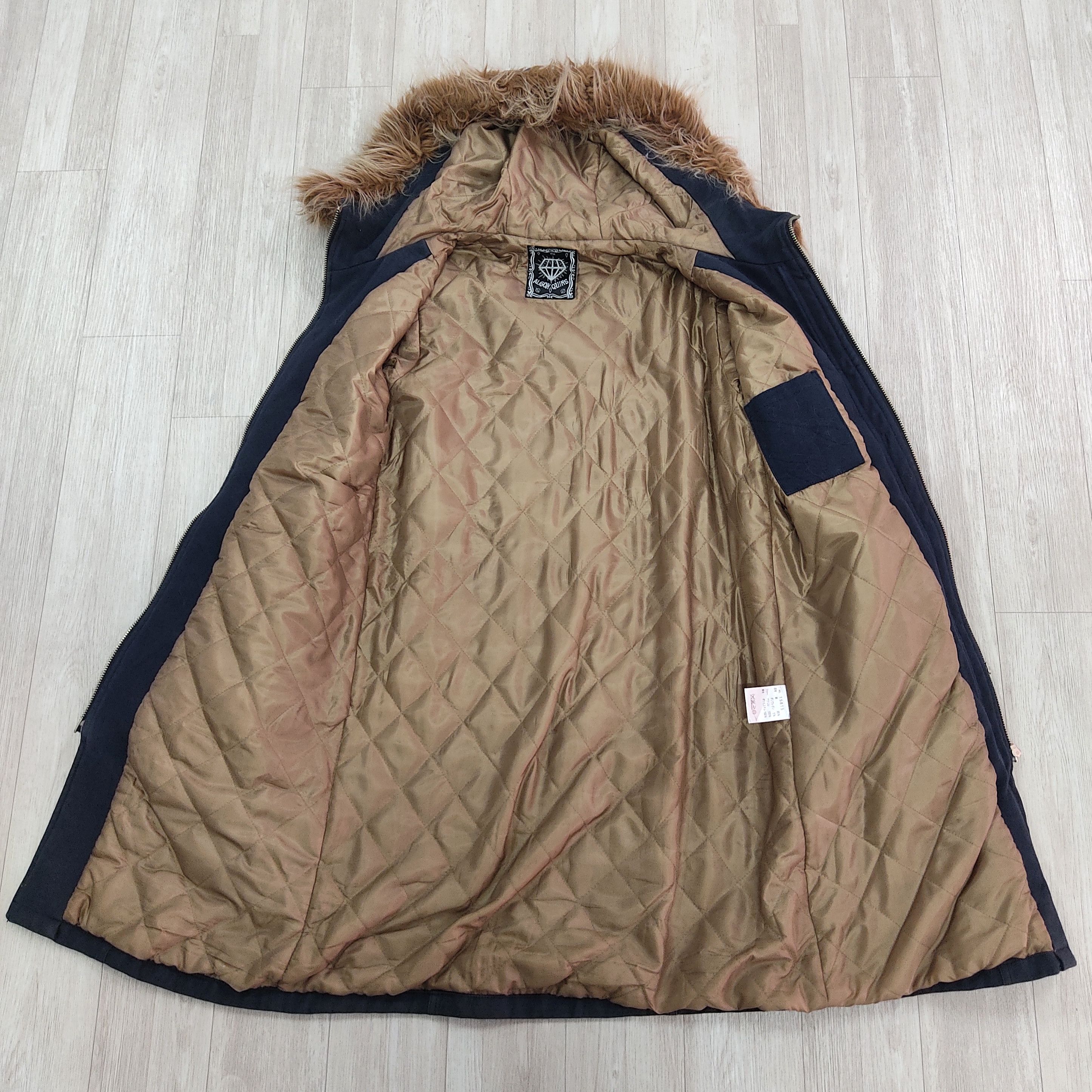 If Six Was Nine ALGONQUINS Racoon Fur Hooded Moleskins Parka Coat Size US XS / EU 42 / 0 - 13 Thumbnail