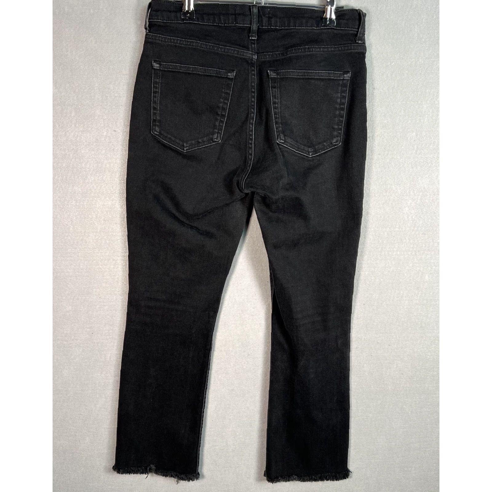 Everlane Everlane Jeans Straight Fit 29 Regular Black Dark Wash Cotton Blend Women Size 29" - 2 Thumbnail