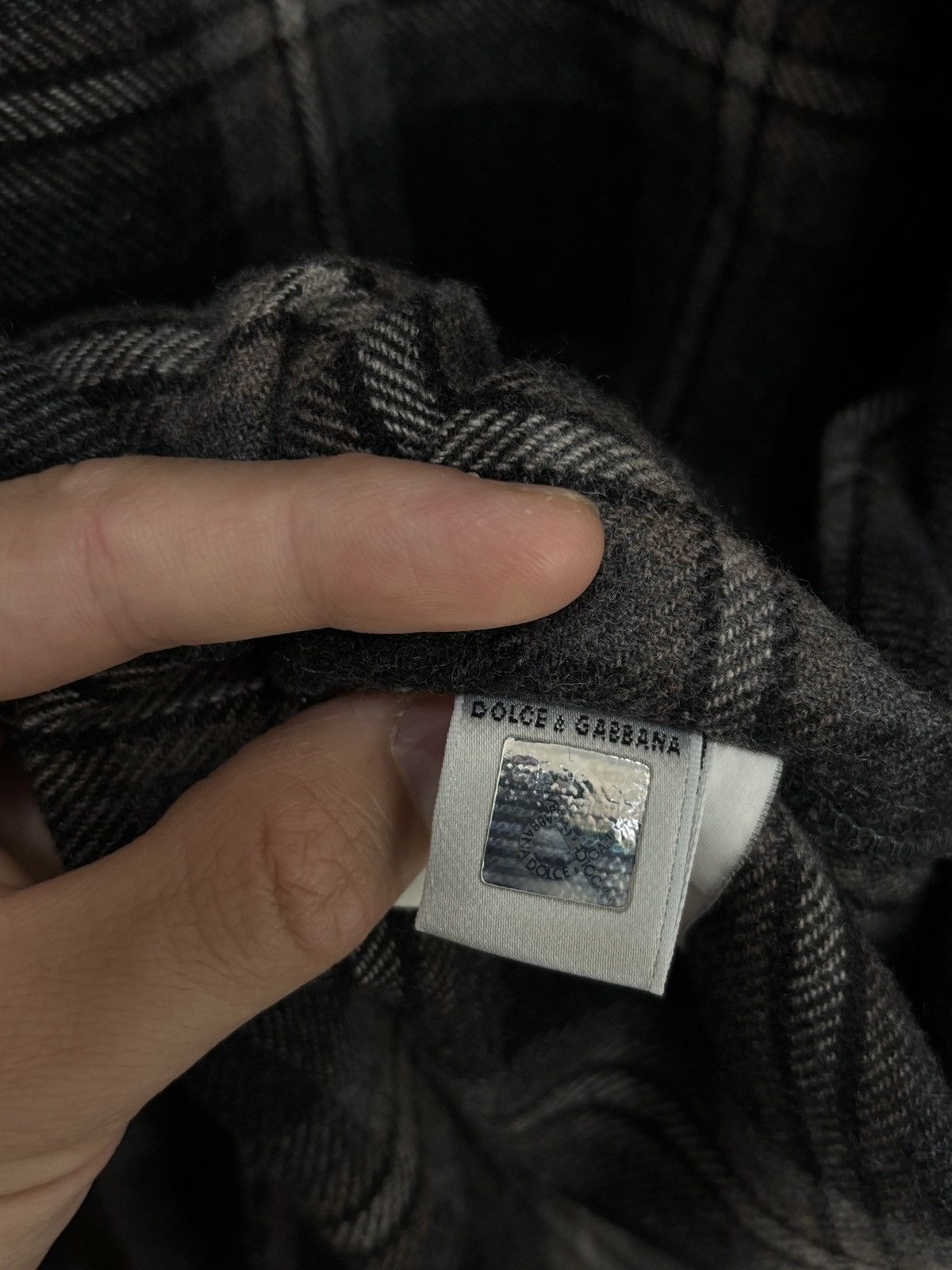 Dolce & Gabbana Dolce & Gabbana Checkered Wool Plaid Flannel Over Shirt Size US M / EU 48-50 / 2 - 12 Thumbnail