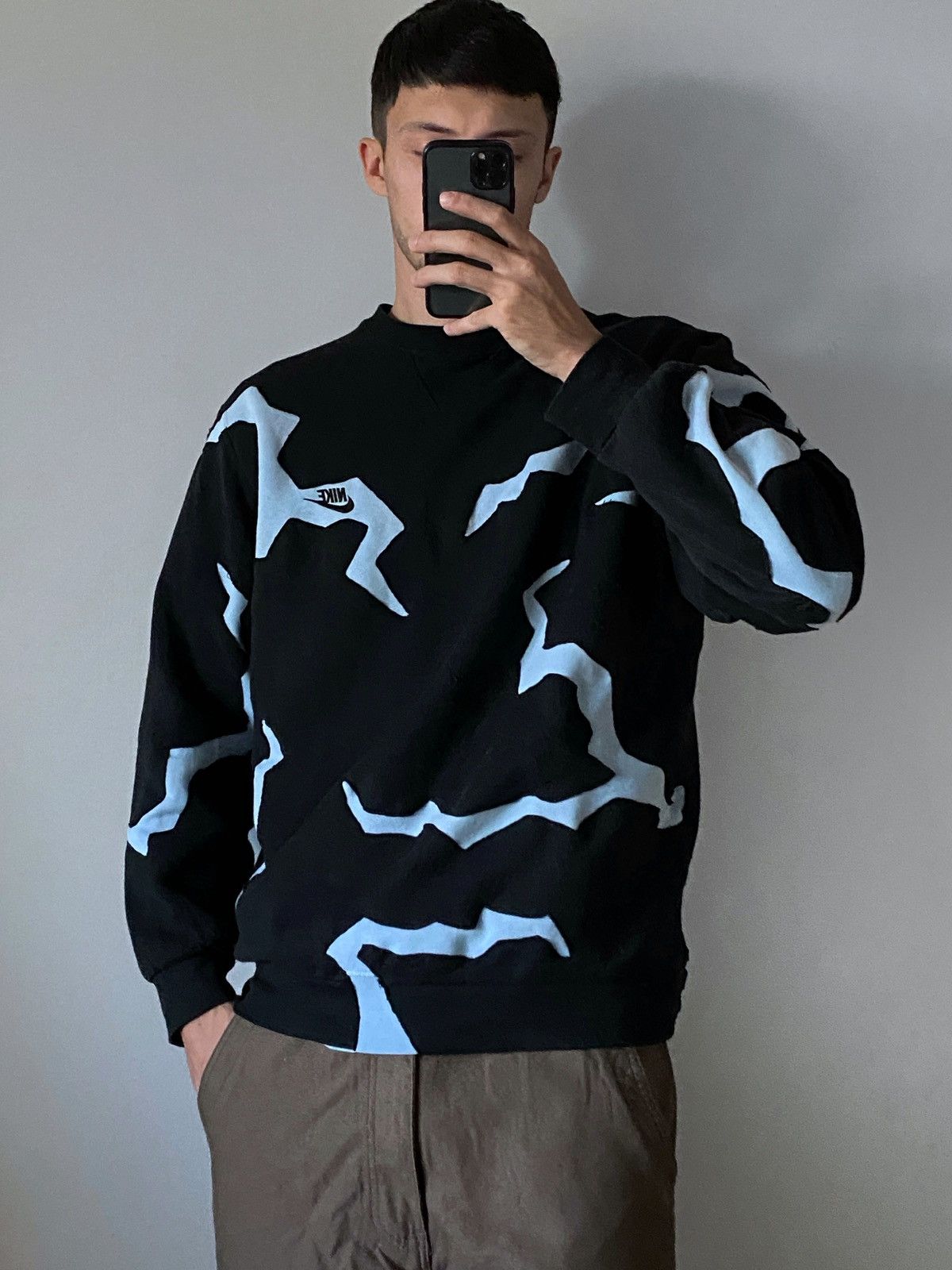 Nike Nike cracks reworked sweatshirt Size US L / EU 52-54 / 3 - 7 Thumbnail