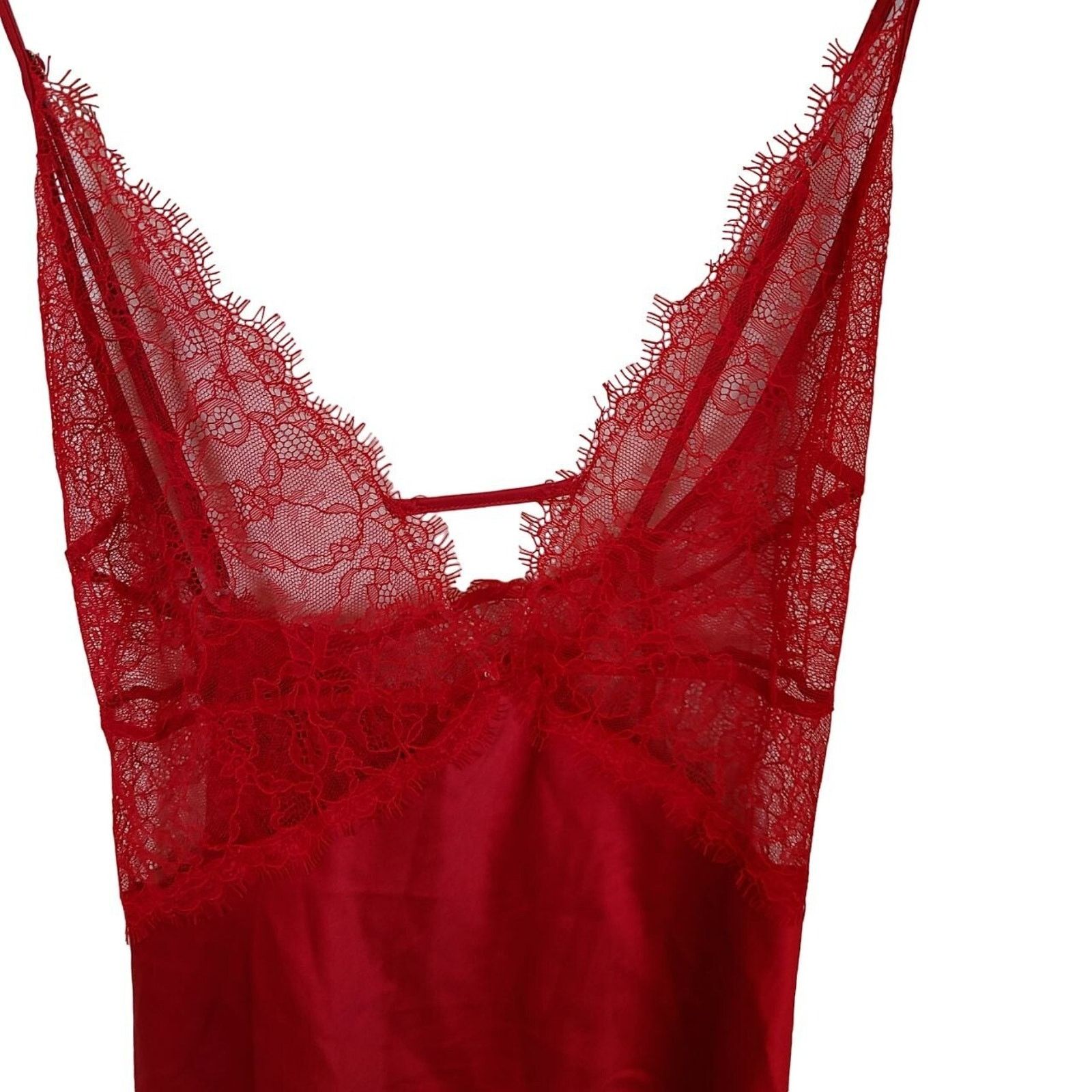 Victoria's Secret Victorias Secret Womens Satin Lingerie Eyelash Lace Coquette Size XL / US 12-14 / IT 48-50 - 2 Thumbnail