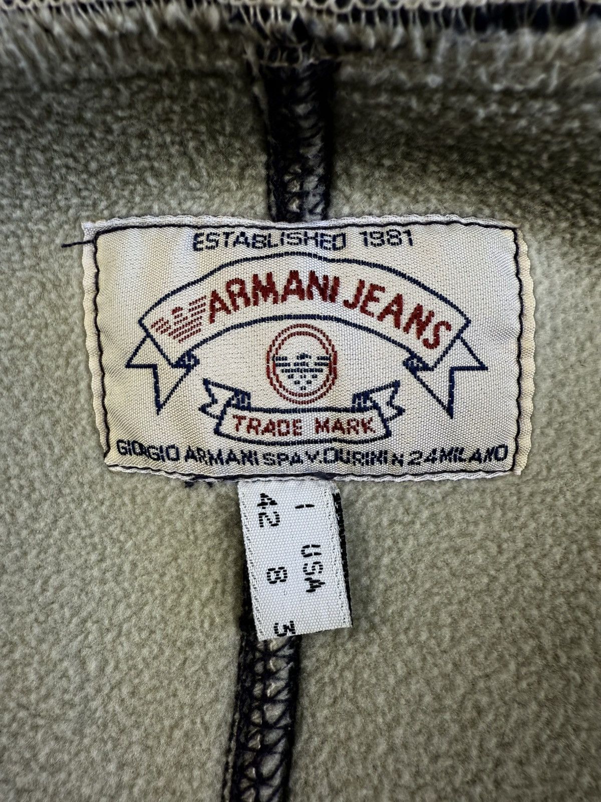 Armani Armani Jeans Women Fleece Hooded Jacket Made in Italy Size M / US 6-8 / IT 42-44 - 5 Thumbnail