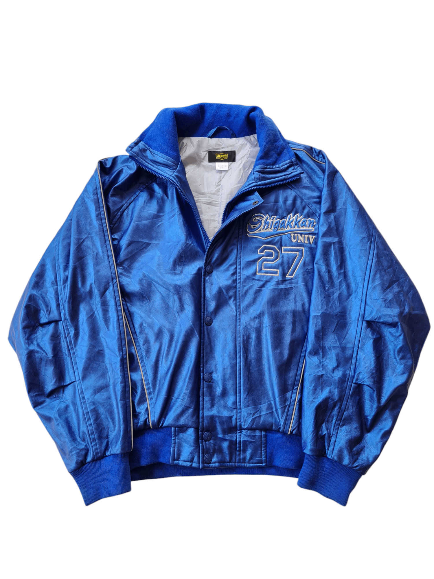 Vintage Vintage Zett Baseball Bomber Leather Jacket Size US L / EU 52-54 / 3 - 1 Thumbnail