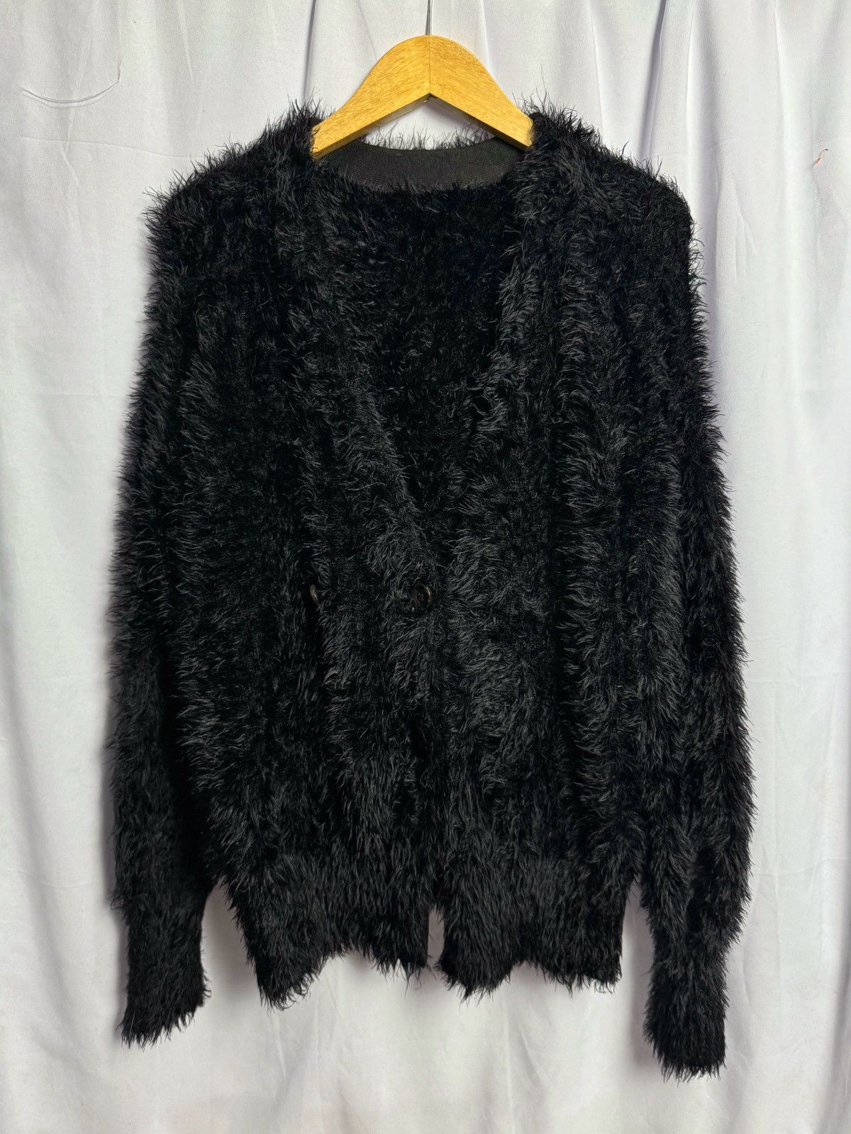 Hysteric Glamour × If Six Was Nine × Japanese Brand Fuzzy Mohair Grunge Emmel Refines Cardigan Kurt Cobain Style Size US M / EU 48-50 / 2 - 4 Thumbnail