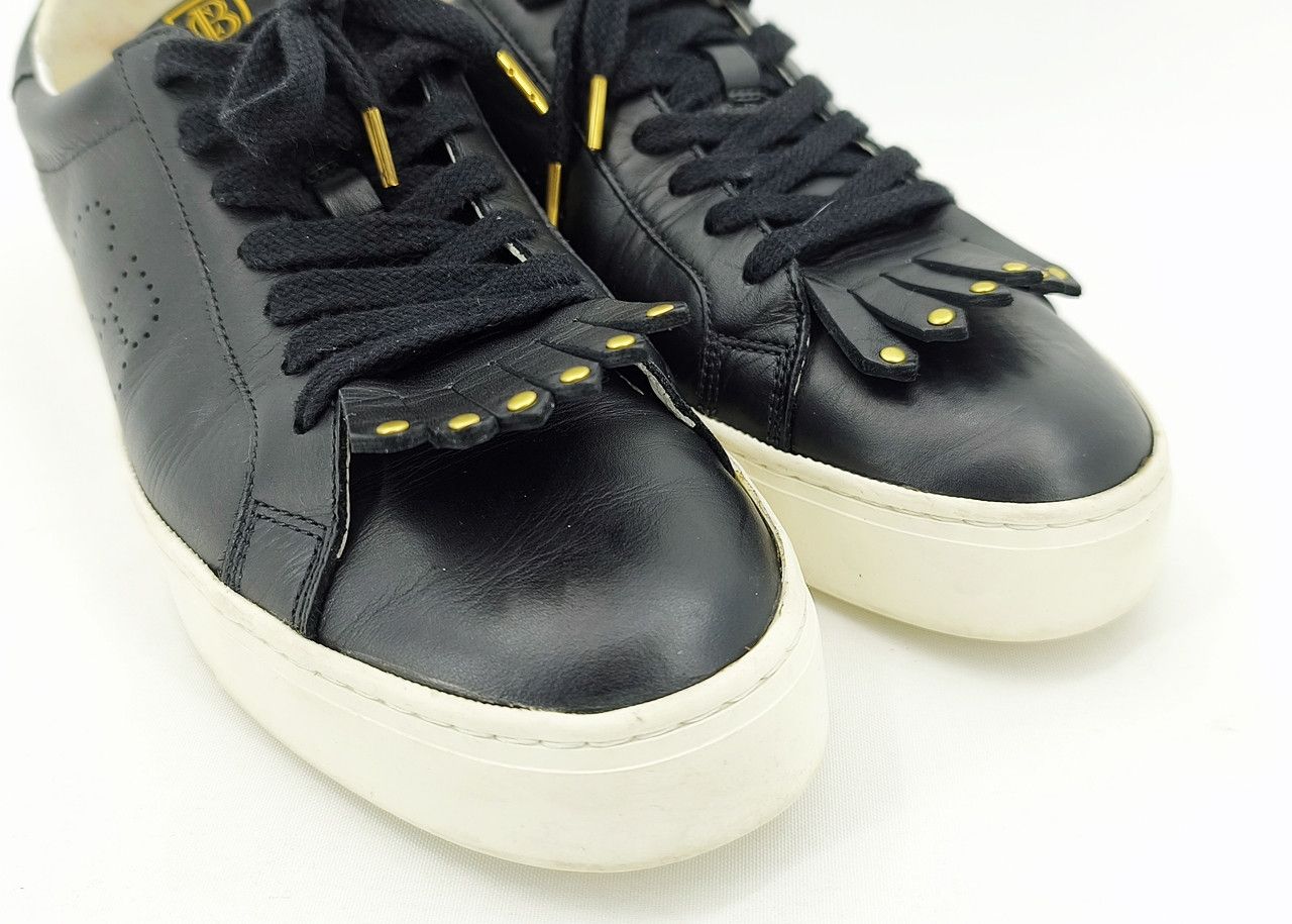 Japanese Brand BLACK LABEL CRESTBRIDGE fringe Leather Sneakers size 9 UK Size US 10 / EU 43 - 4 Thumbnail