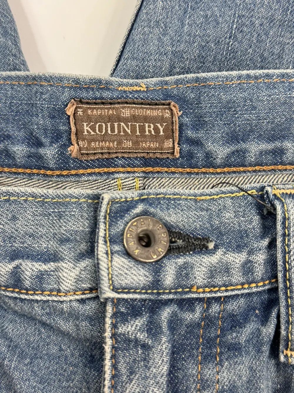Kapital STRAIGHT LEG DENIM SHORTS Size US 38 / EU 54 - 3 Thumbnail