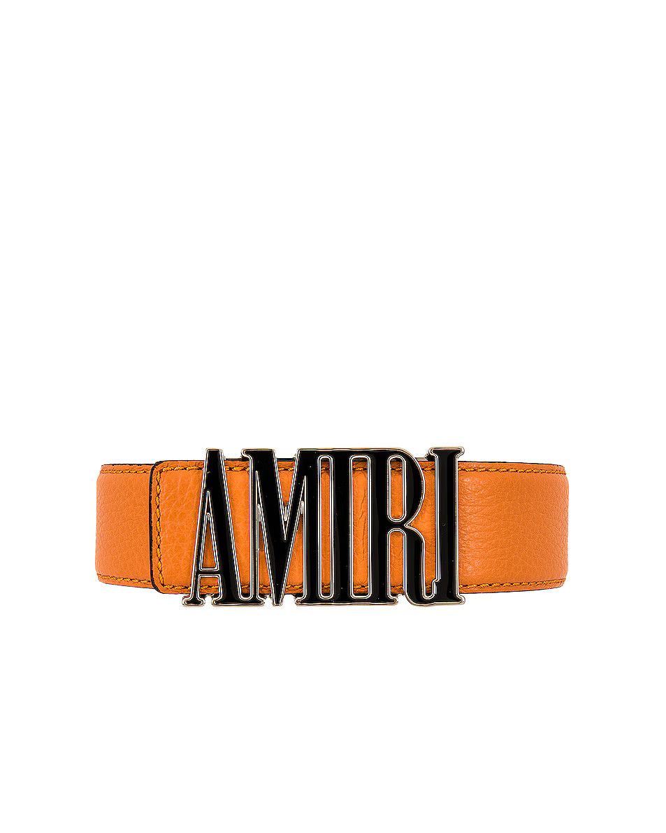 Amiri o1w1db10525 Size:90 / Pebbled 3cm Belt in Orange Size 36 - 3 Thumbnail