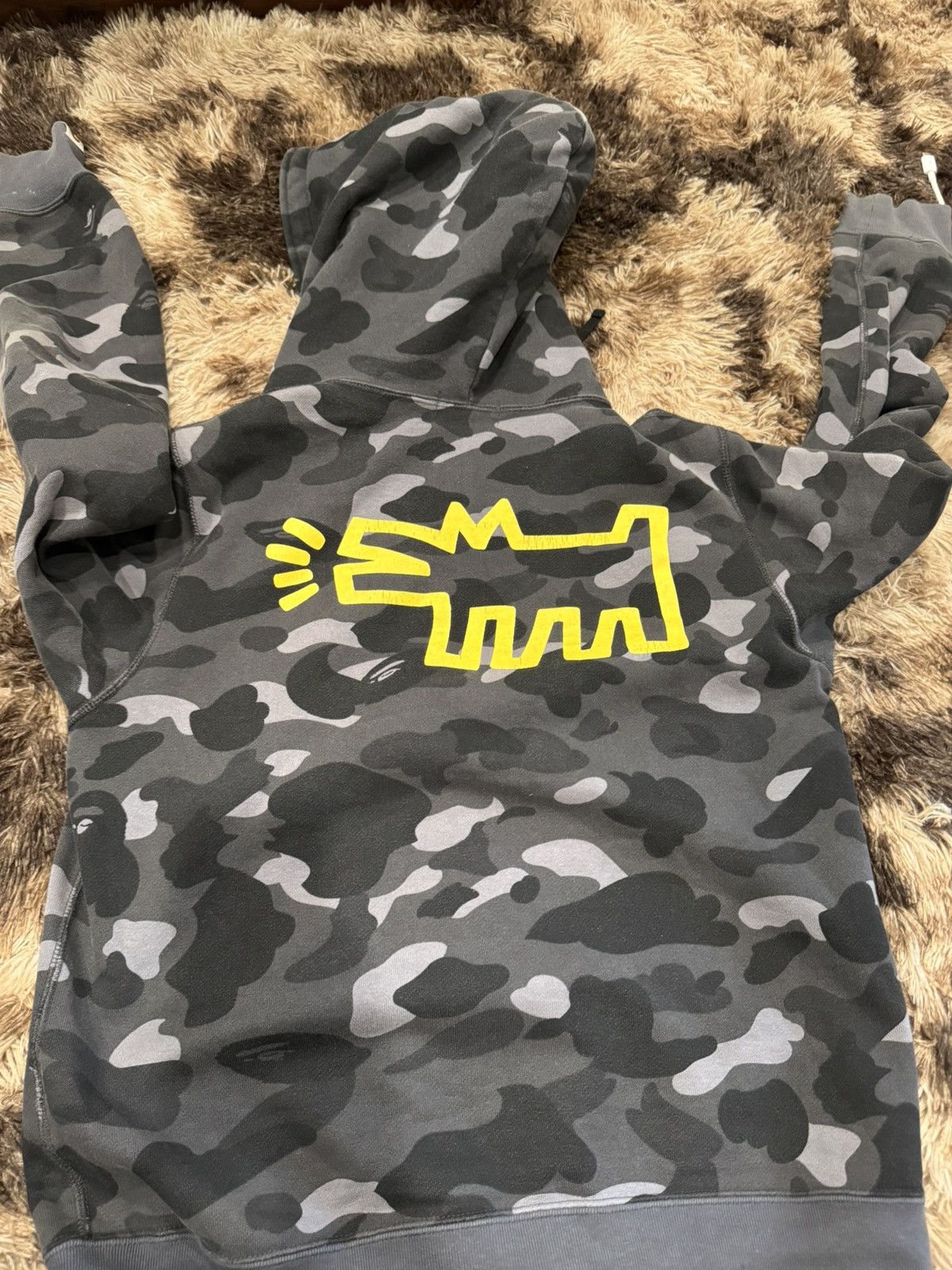 Bape × Keith Haring A Bathing Ape Keith Haring Dog Camouflage Full Zip hoodie Size US M / EU 48-50 / 2 - 3 Thumbnail