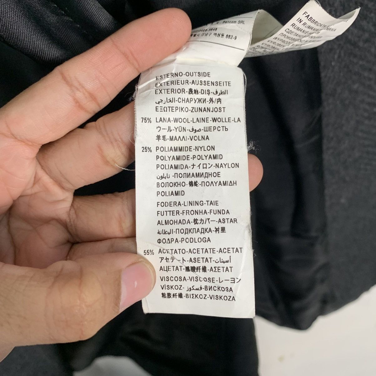 Benetton Benetton Double Breasted Herringbone Coat Size XS / US 0-2 / IT 36-38 - 18 Thumbnail