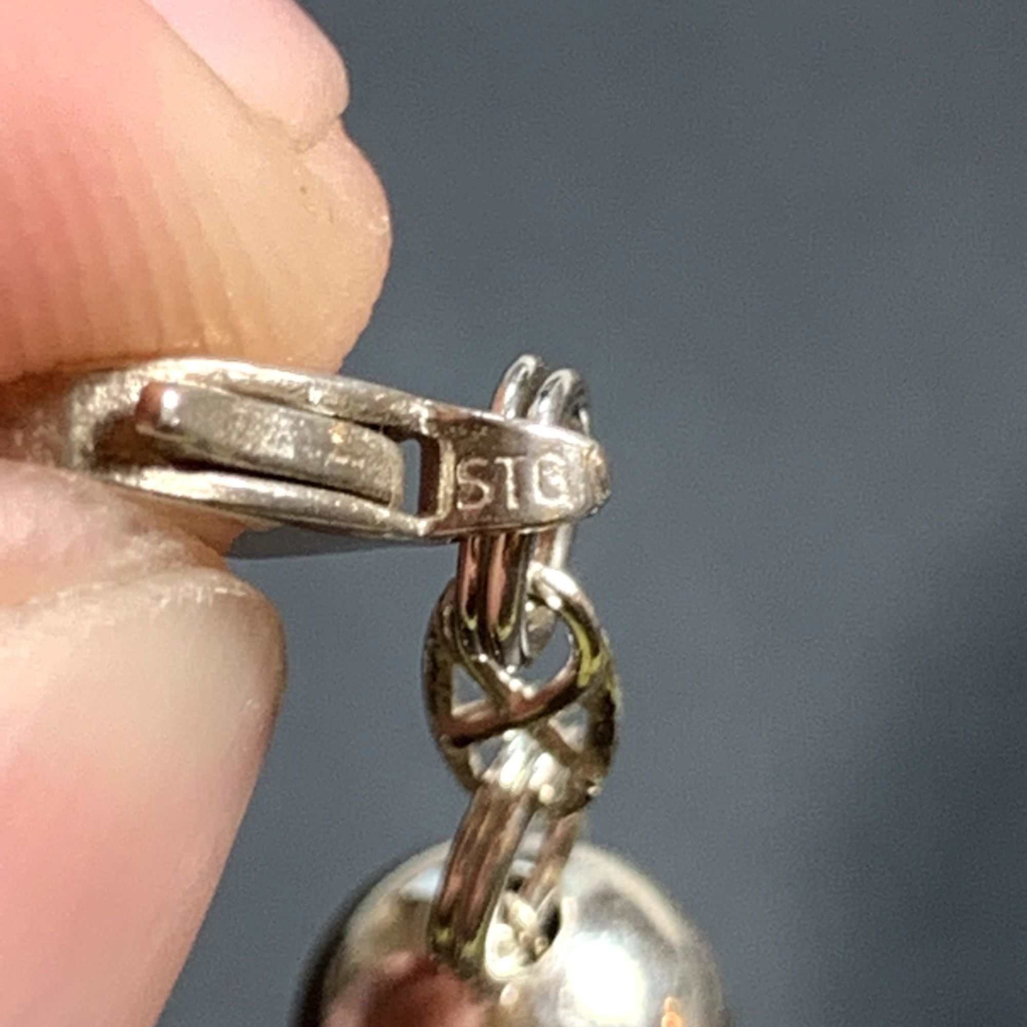 Other VTG Two Tone Solid Sterling Silver 925 Beaded Bracelet Size Size ONE SIZE - 7 Thumbnail