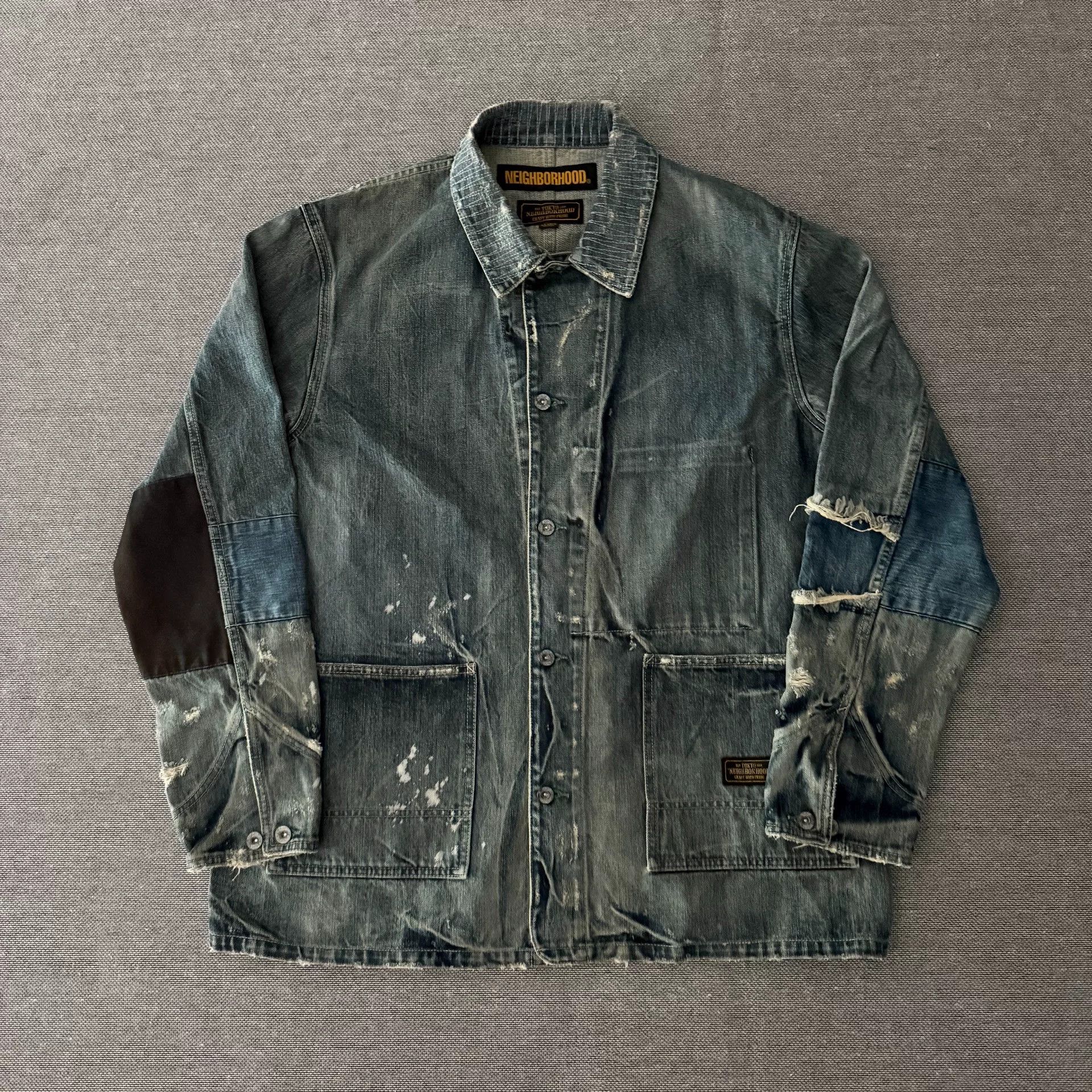 Neighborhood Neighborhood 18aw Savage Denim Work Jacket Size US XL / EU 56 / 4 - 1 Thumbnail