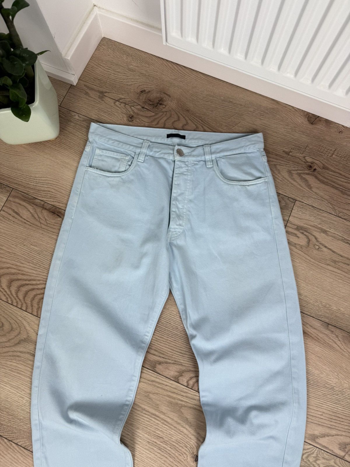 Prada Prada Logo Cotton Blue Pants Size US 34 / EU 50 - 10 Thumbnail