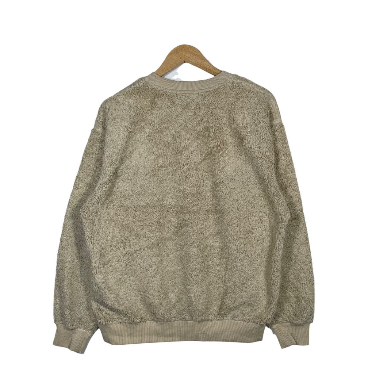 Vintage Mark Gonzales Beige Sherpa Fleece Sweatshirt Angel Patch Size US M / EU 48-50 / 2 - 4 Thumbnail