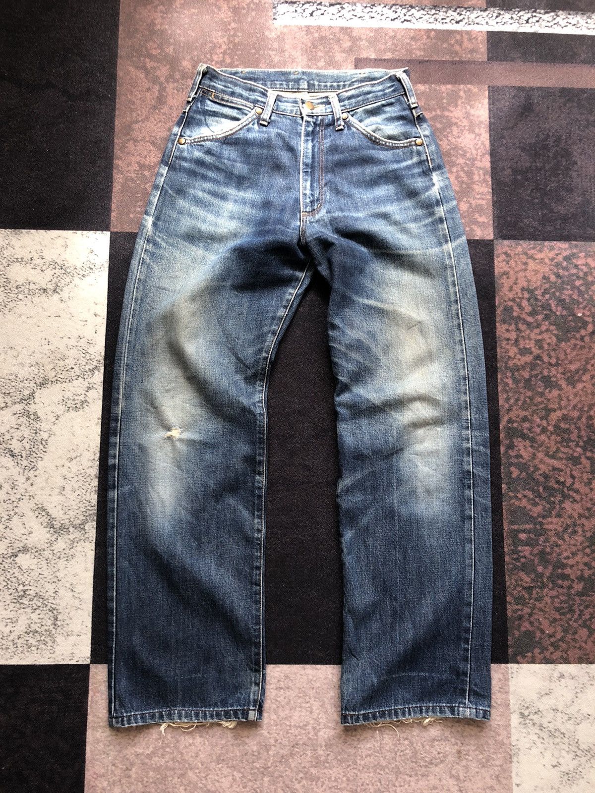If Six Was Nine Vintage 80s Wrangler Blue Bells Selvedge Jeans Size US 28 / EU 44 - 2 Thumbnail
