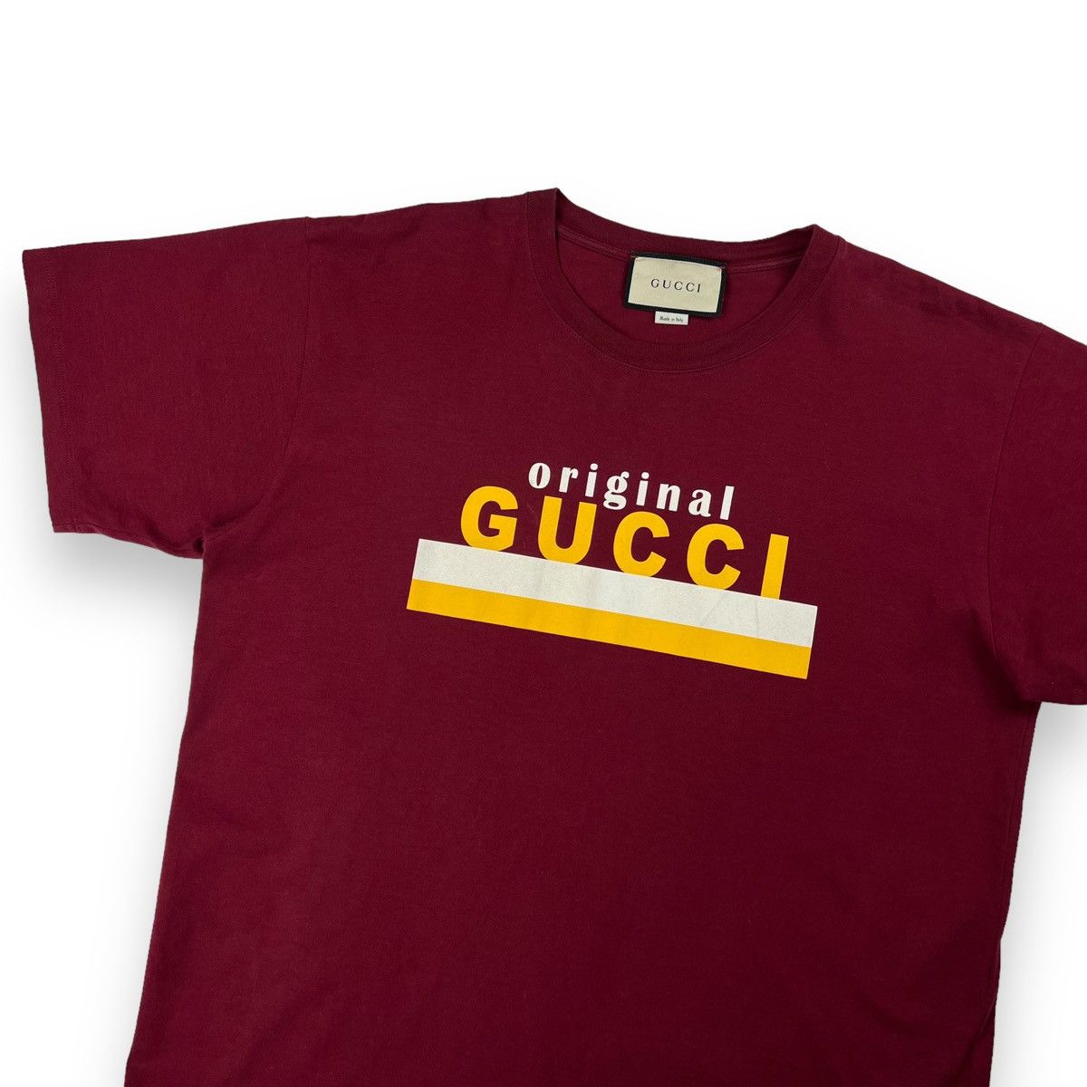 Gucci Original Gucci Burgundy T Shirt