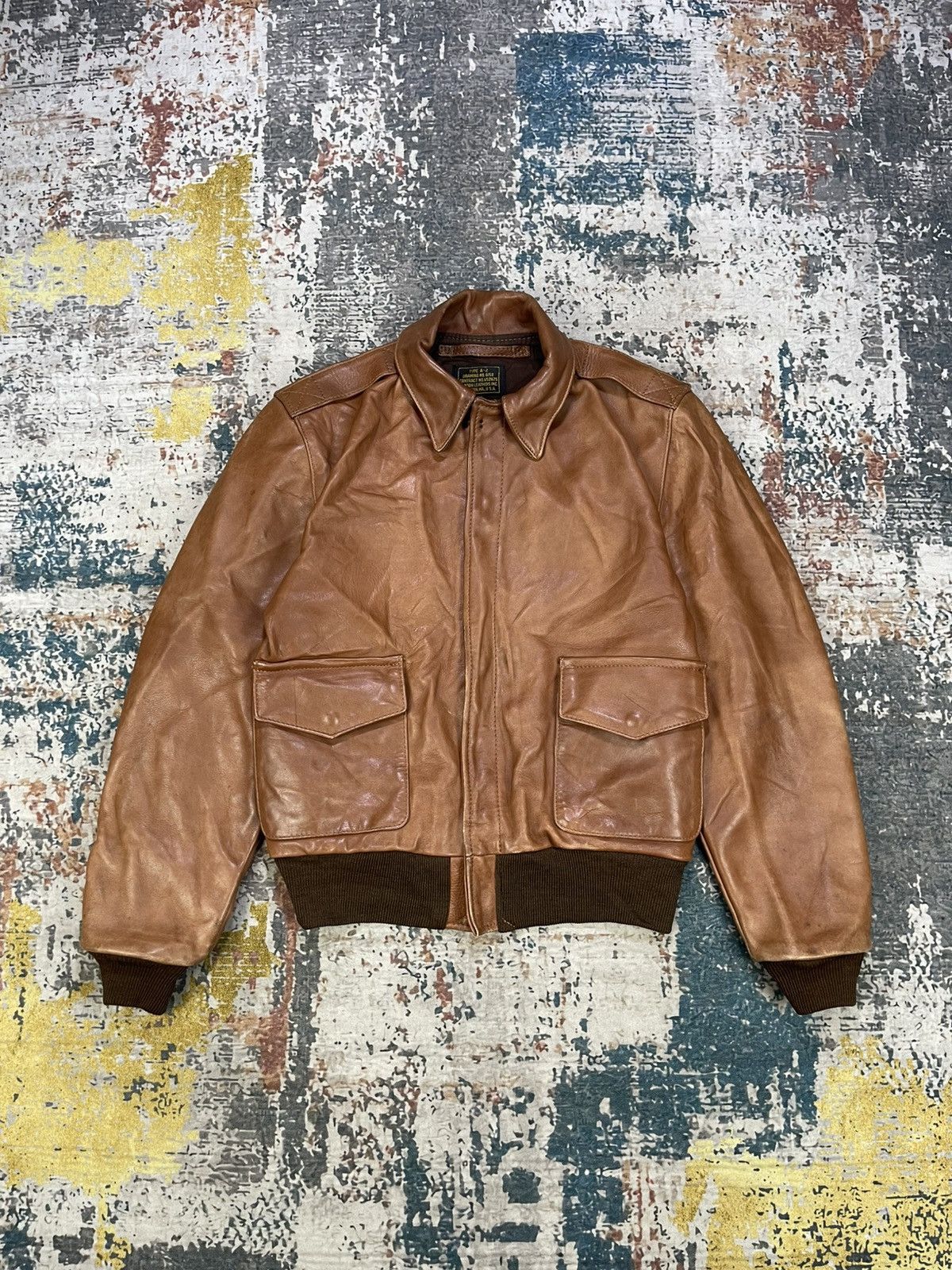 Vanson Leathers Vtg Vanson Leather Type A-2 Flight Jacket Size US XS / EU 42 / 0 - 13 Thumbnail