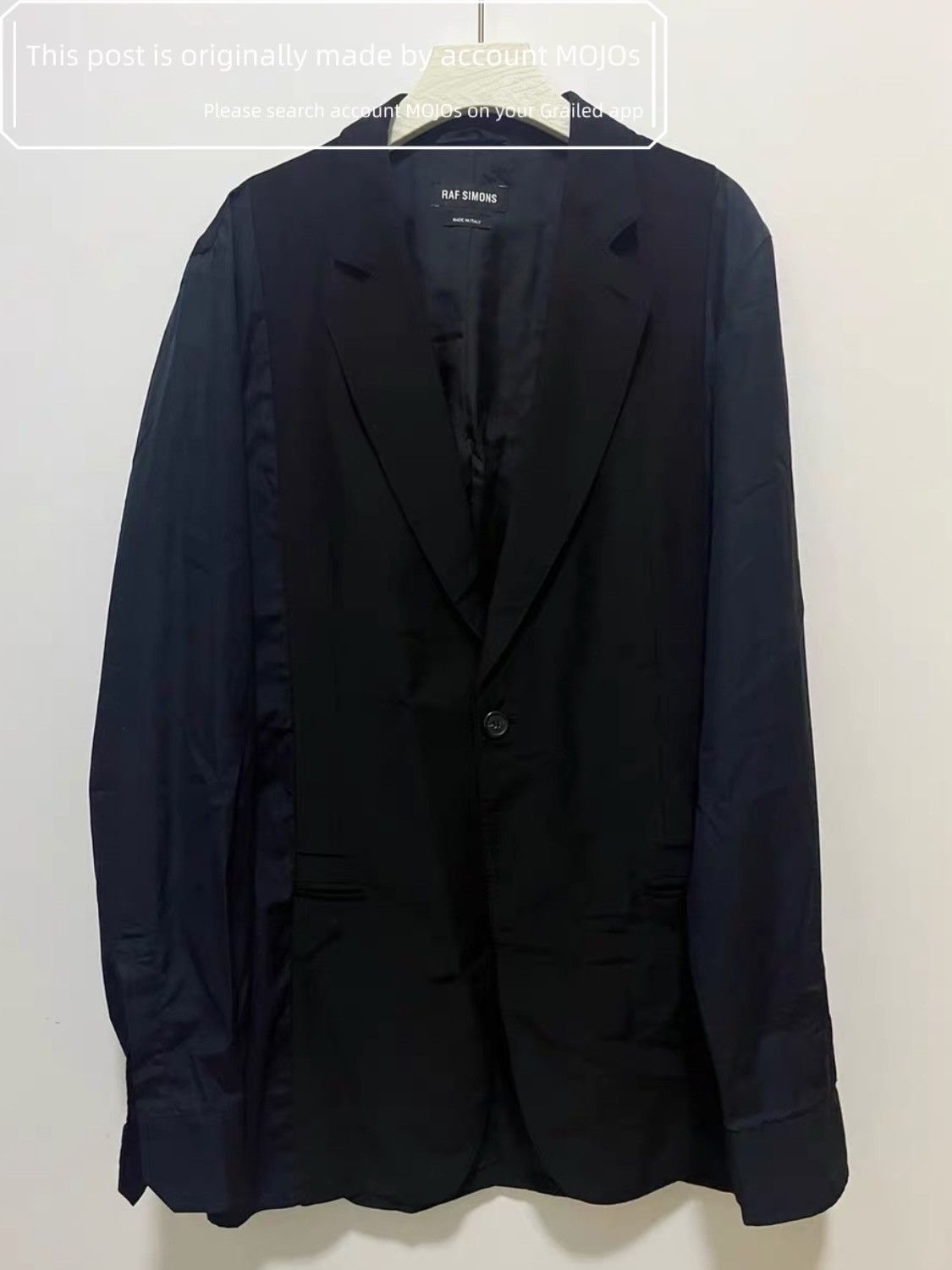 Raf Simons Sz 46 Raf Simons Navy Sleeves Joint Blazer mojos1227 Size US S / EU 44-46 / 1 - 1 Thumbnail