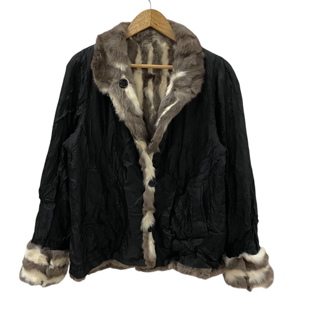 Japanese Brand Vintage Unbranded Faux Fur Reversable Jacket Size US M / EU 48-50 / 2 - 11 Thumbnail