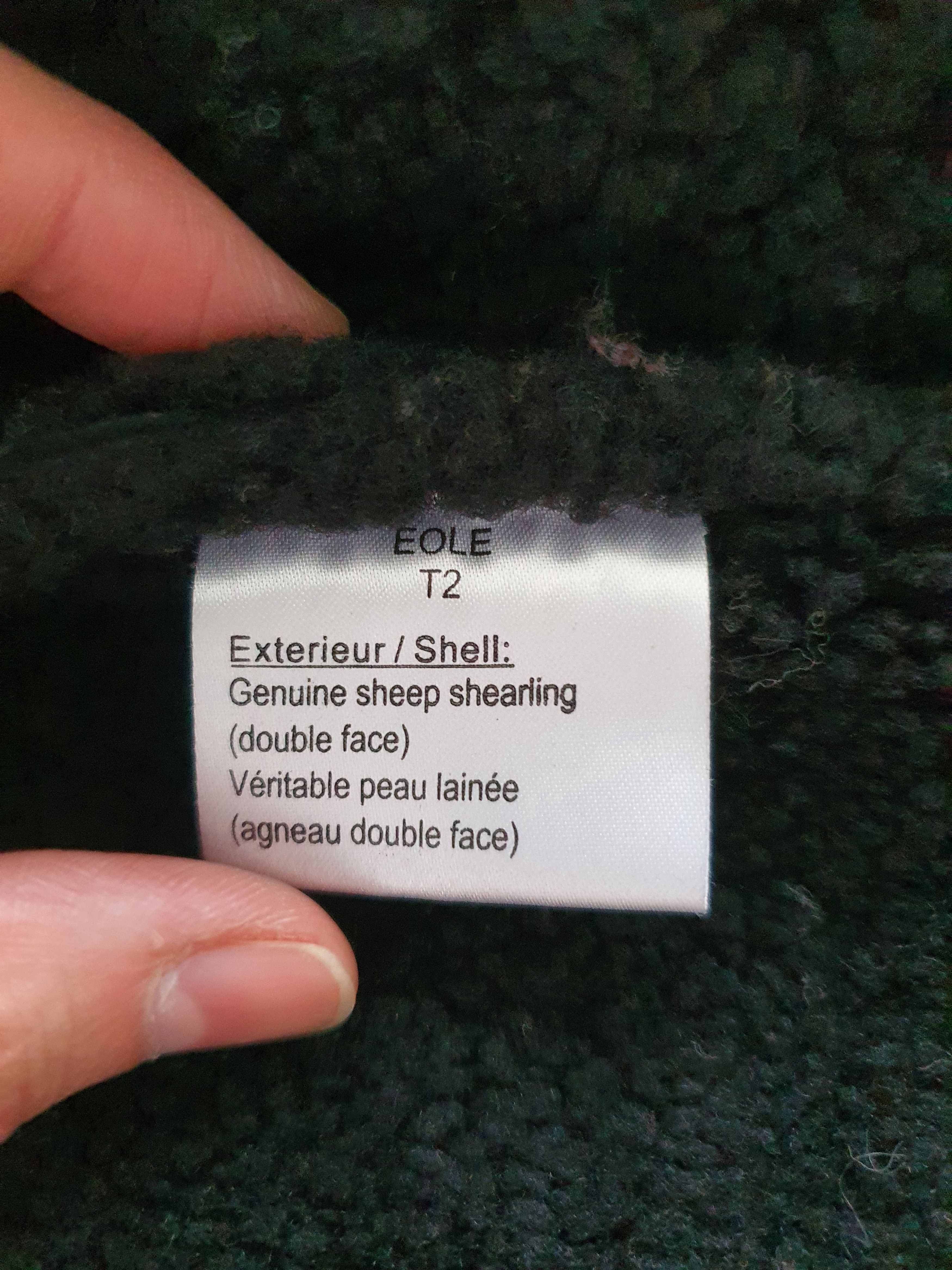 Genuine Leather BEL AIR Shearling Jacket Coat - Sz FR T2 (Medium) Size M / US 6-8 / IT 42-44 - 6 Thumbnail