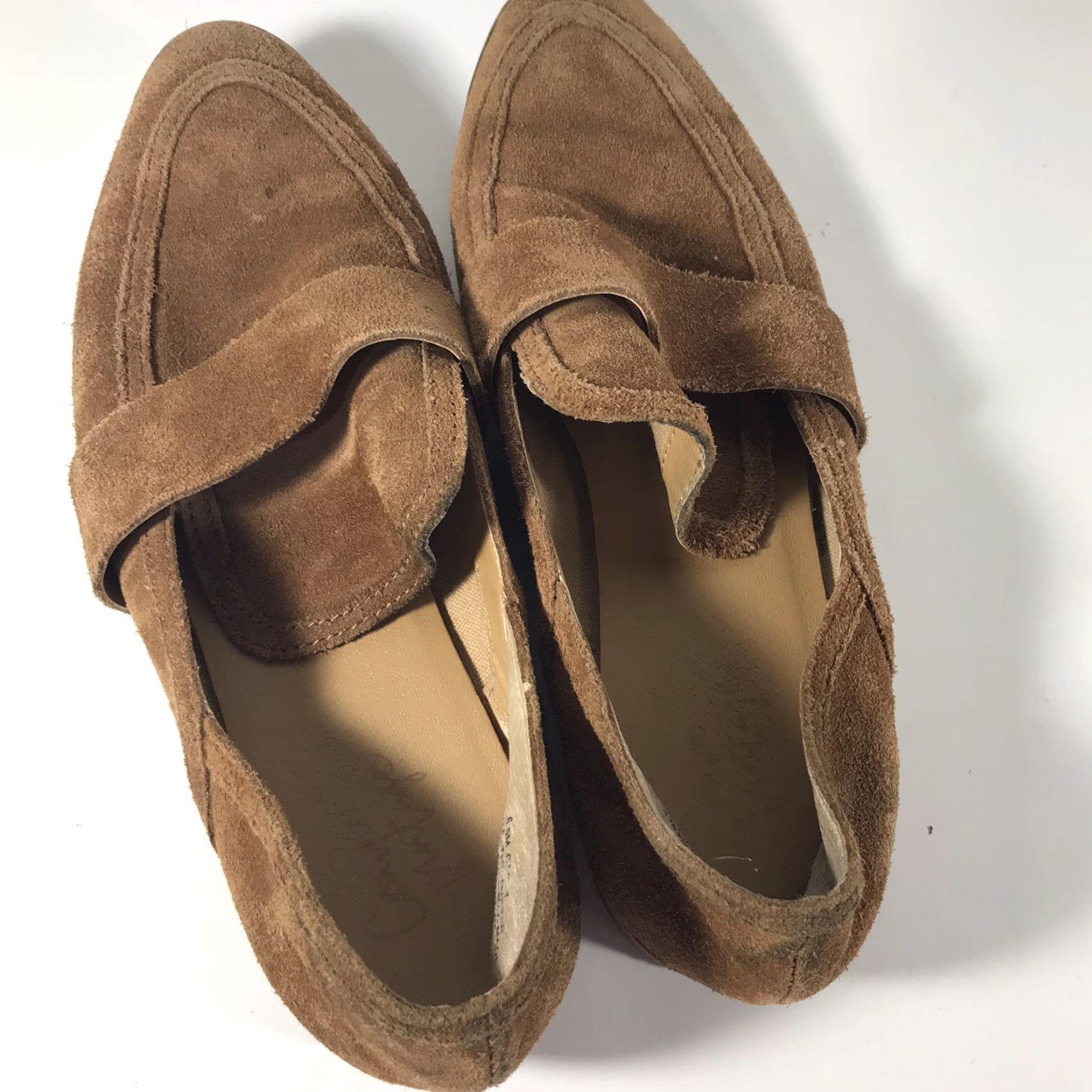 Vintage Crown Vintage Carly Brown Suede Loafers Womens Size 6.5M Slip On Comfort Size US 7 / IT 37 - 2 Thumbnail