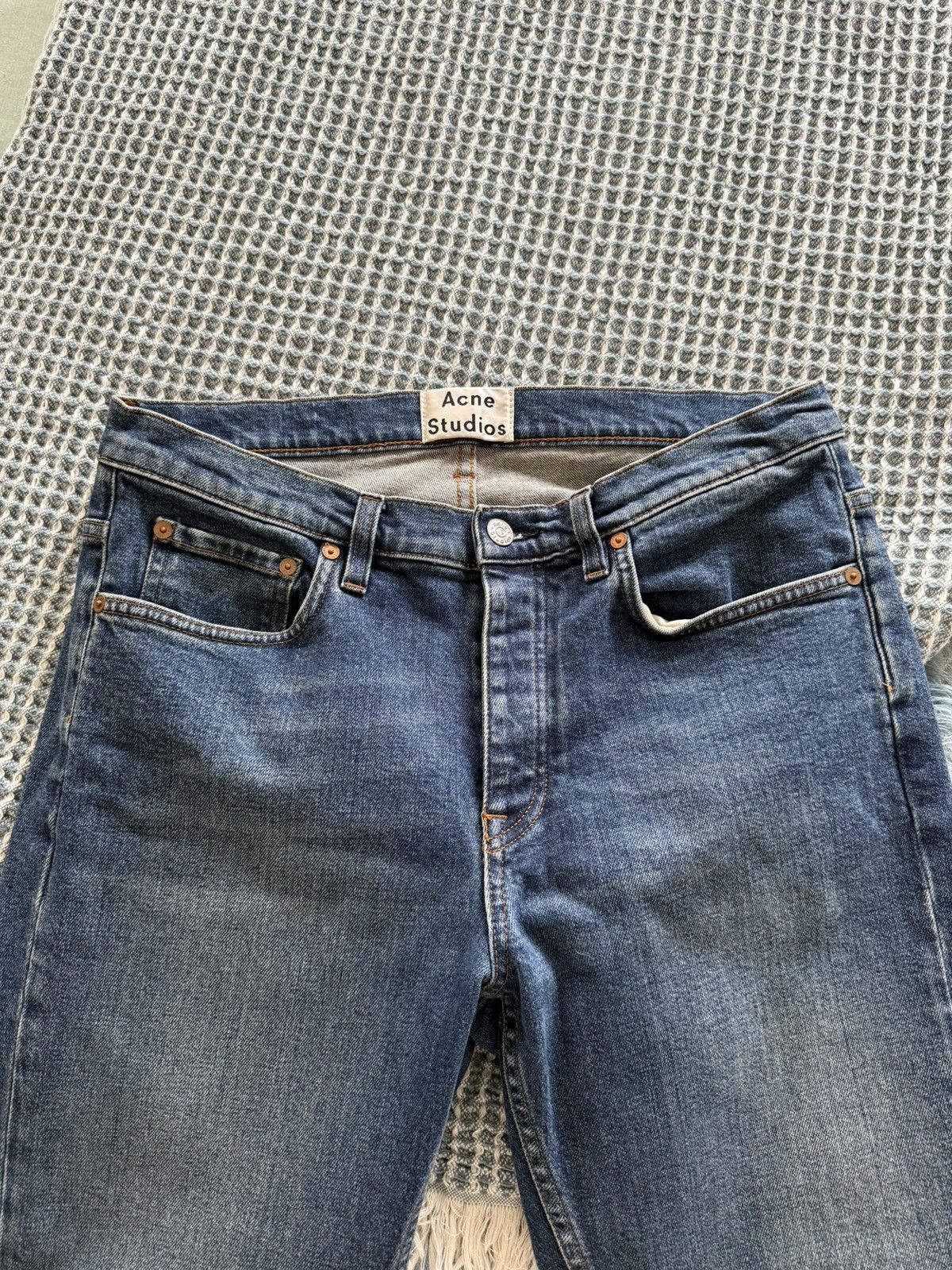 Acne Studios Straight Cut acne studios blue jeans Size US 31 - 3 Thumbnail